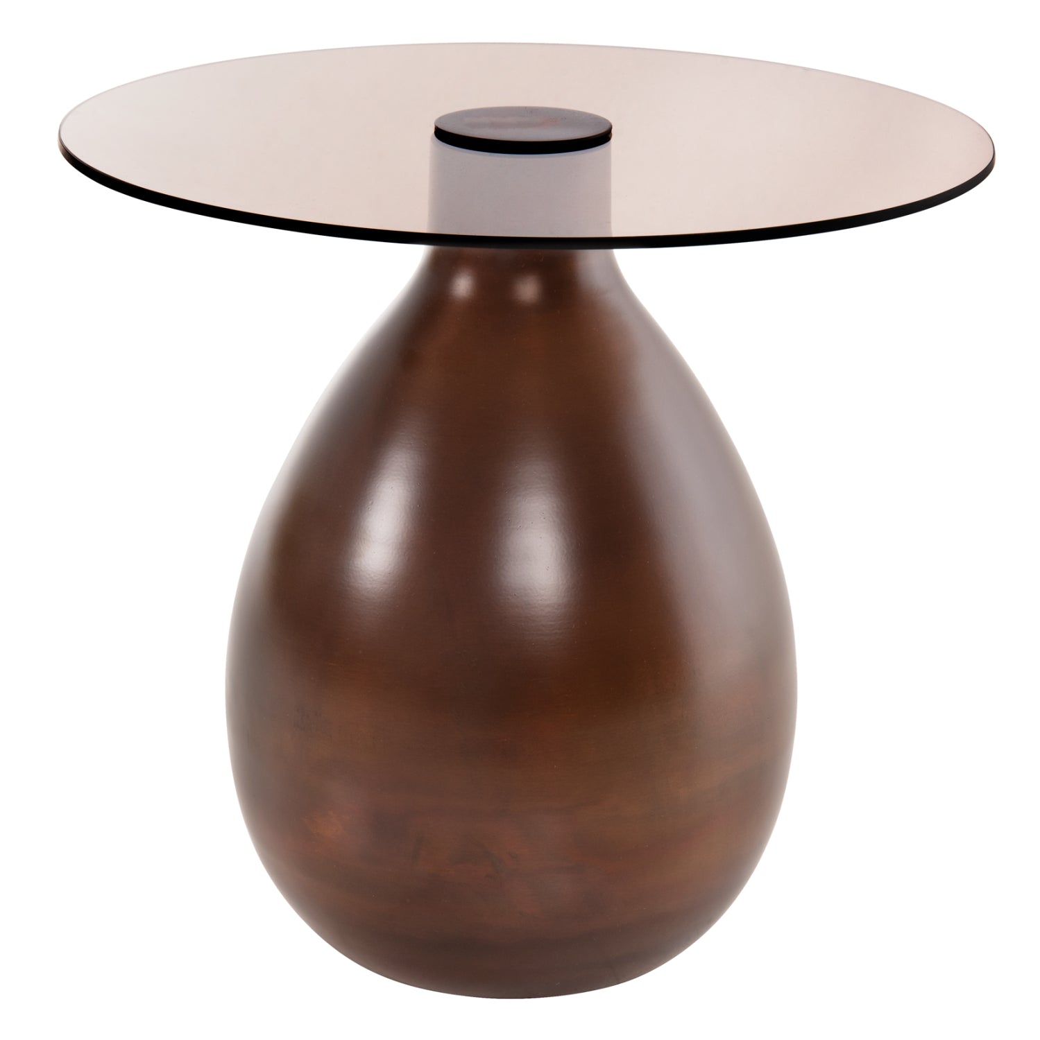 Комплект странични маси 2 бр меден цвят Φ44 и Φ40 см