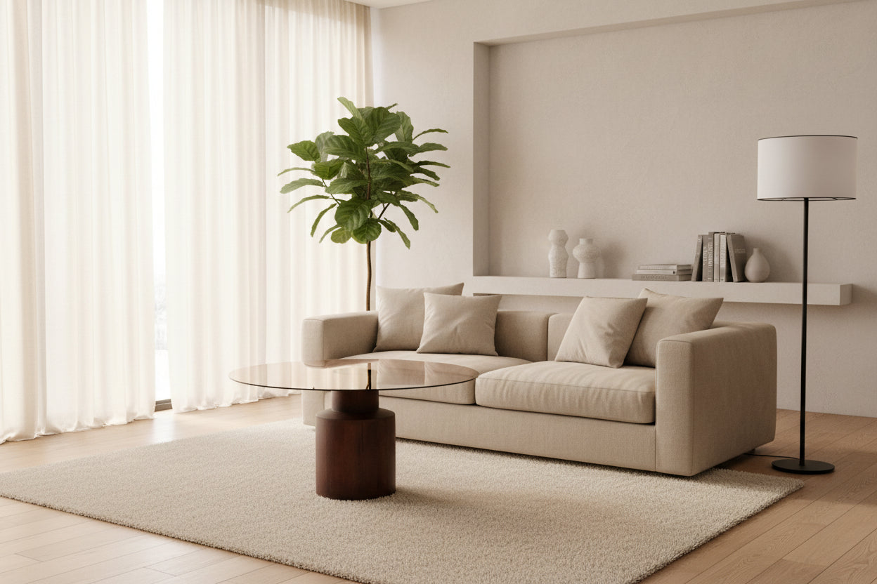 Холна маса SUNNET  кафяв цвят  Φ80x41