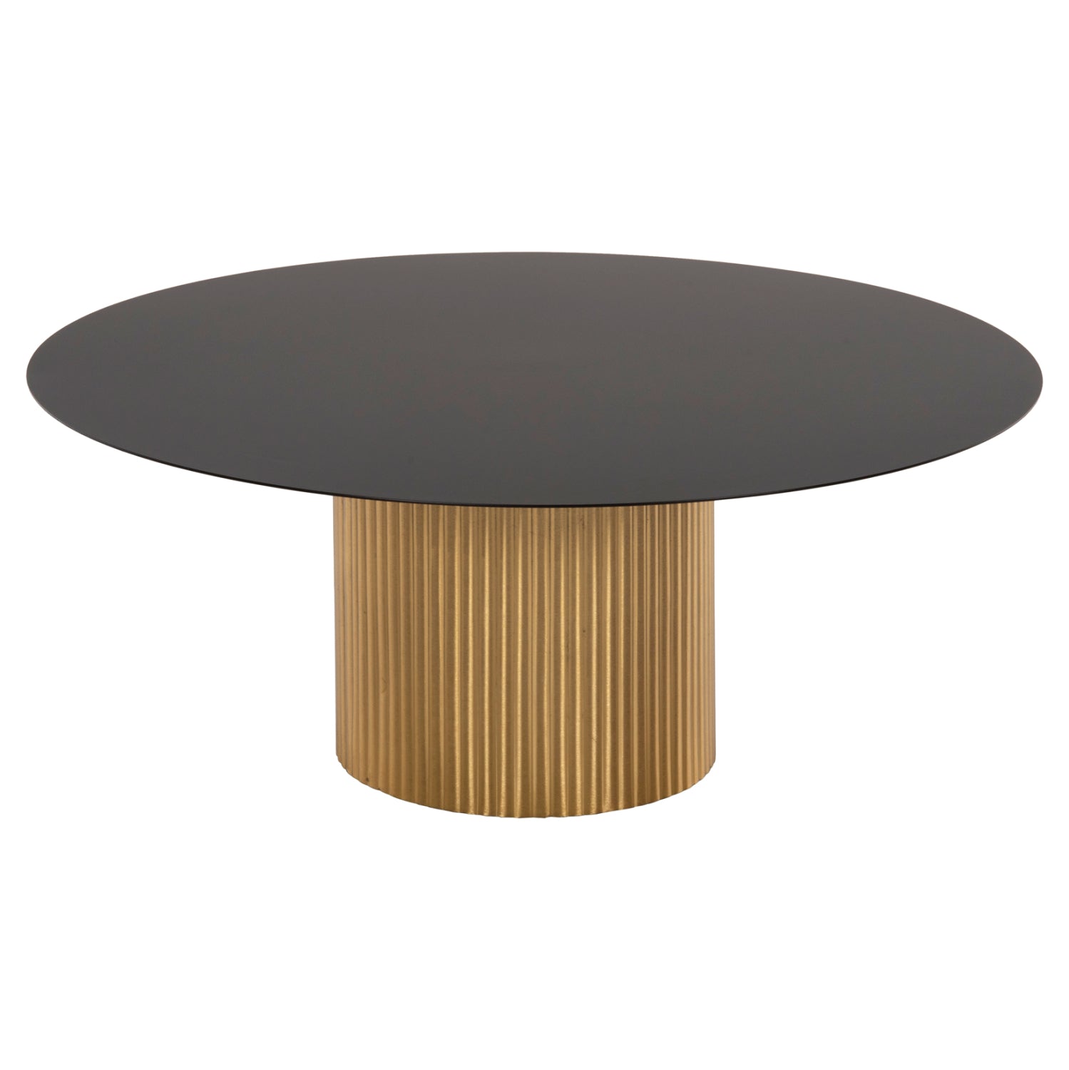 Холна маса 2бр.  КГ11916 метал в златисто-черно Φ110x38 и Φ80x32см.