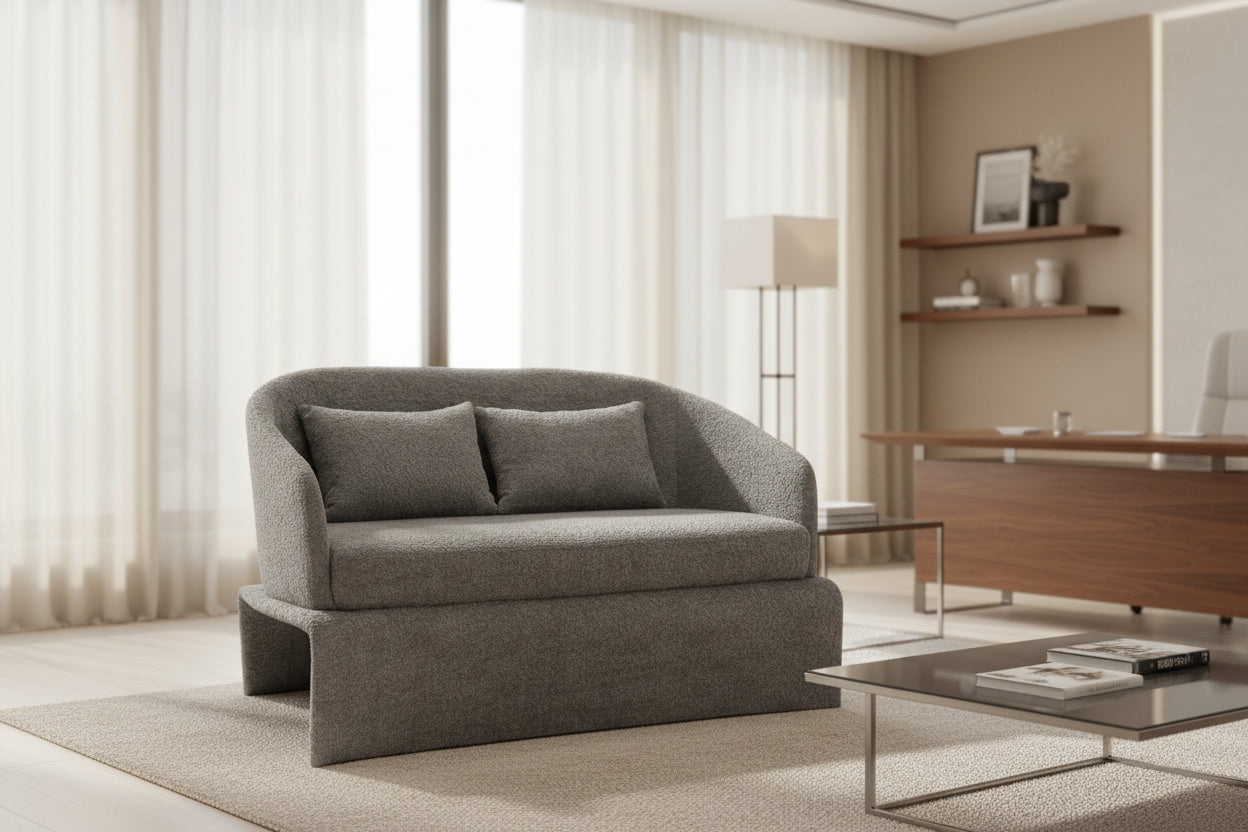 Диван  BEVY 2   -сив цвят 128x72x74