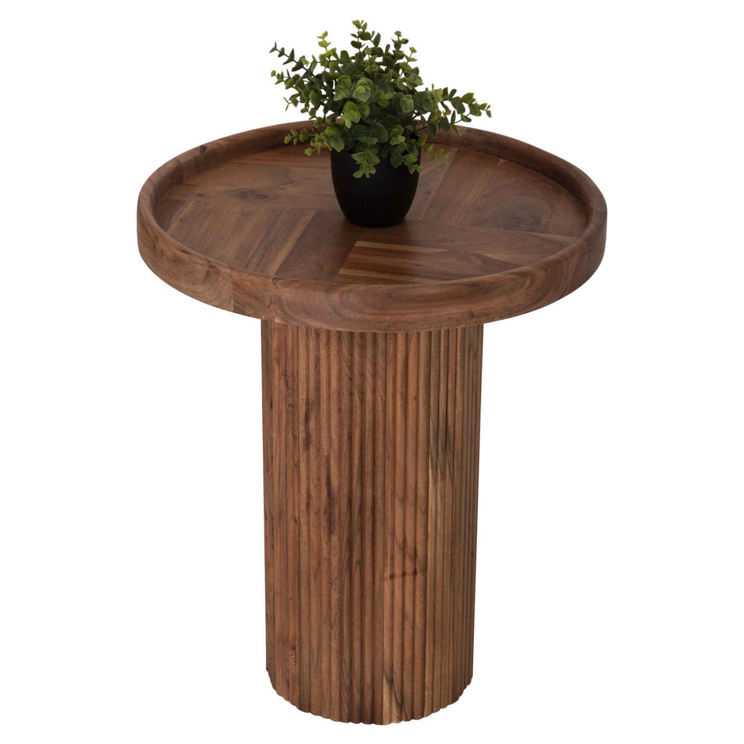 Странична маса  RAJJEH естествен цвят Φ50x60см