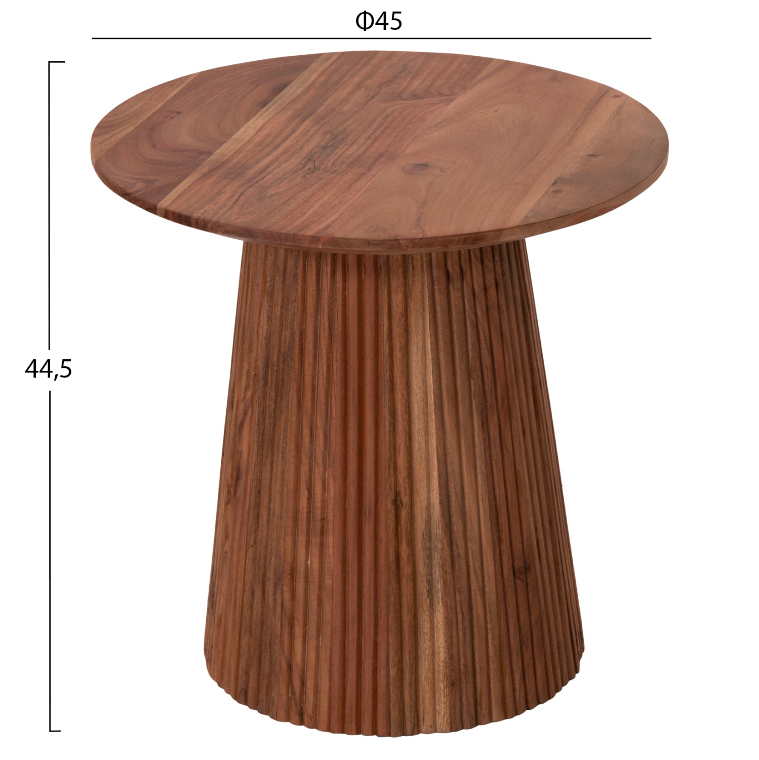 Странична маса GROOT естествен цвят Φ45x44см