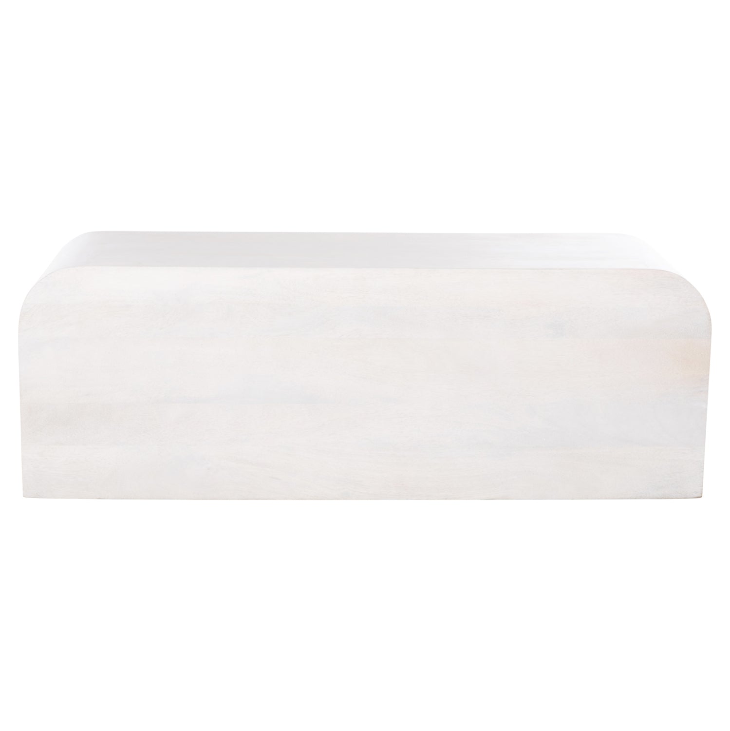 Тв шкаф HANDYR масивно мангово дърво в бял цвят 130x40x45см.