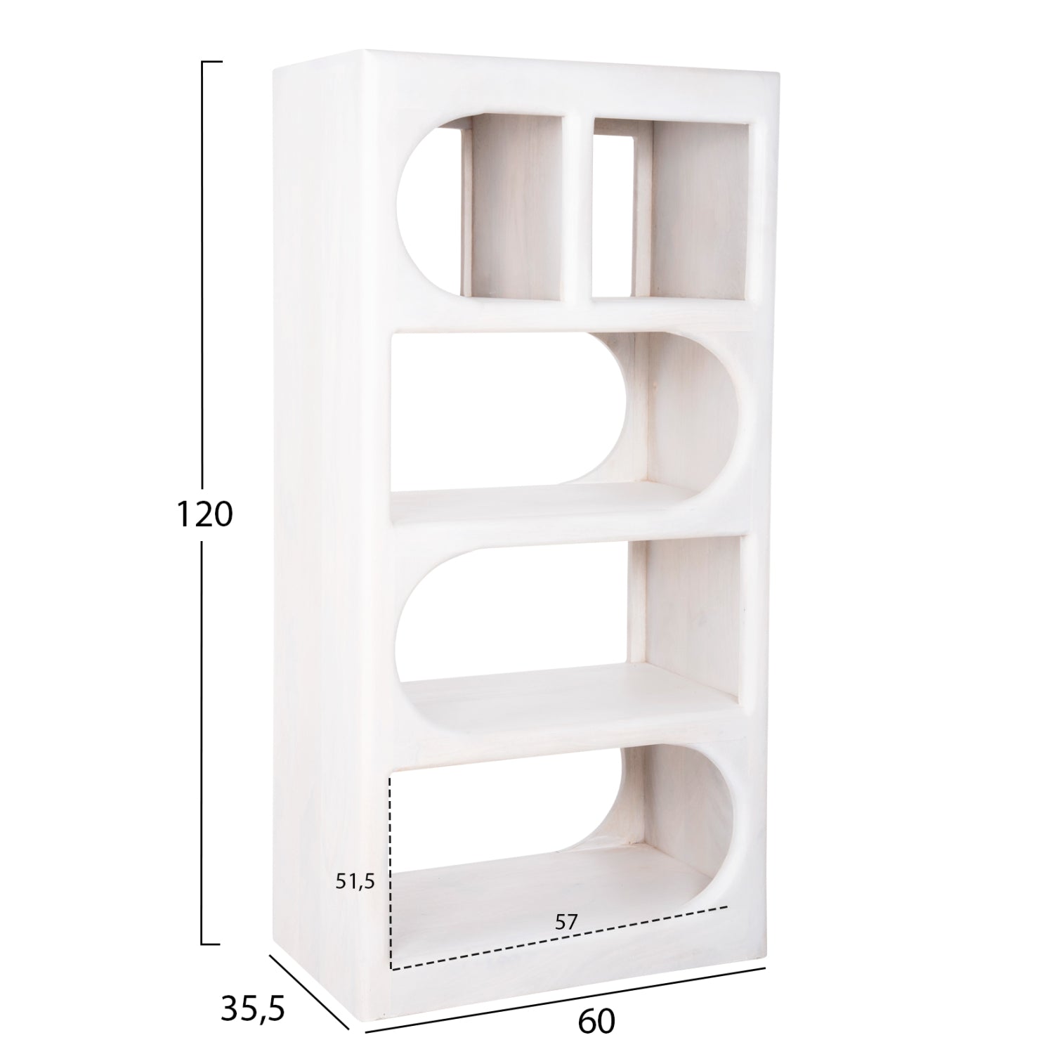 Етажерка HANDYR -натурал  60x35x120