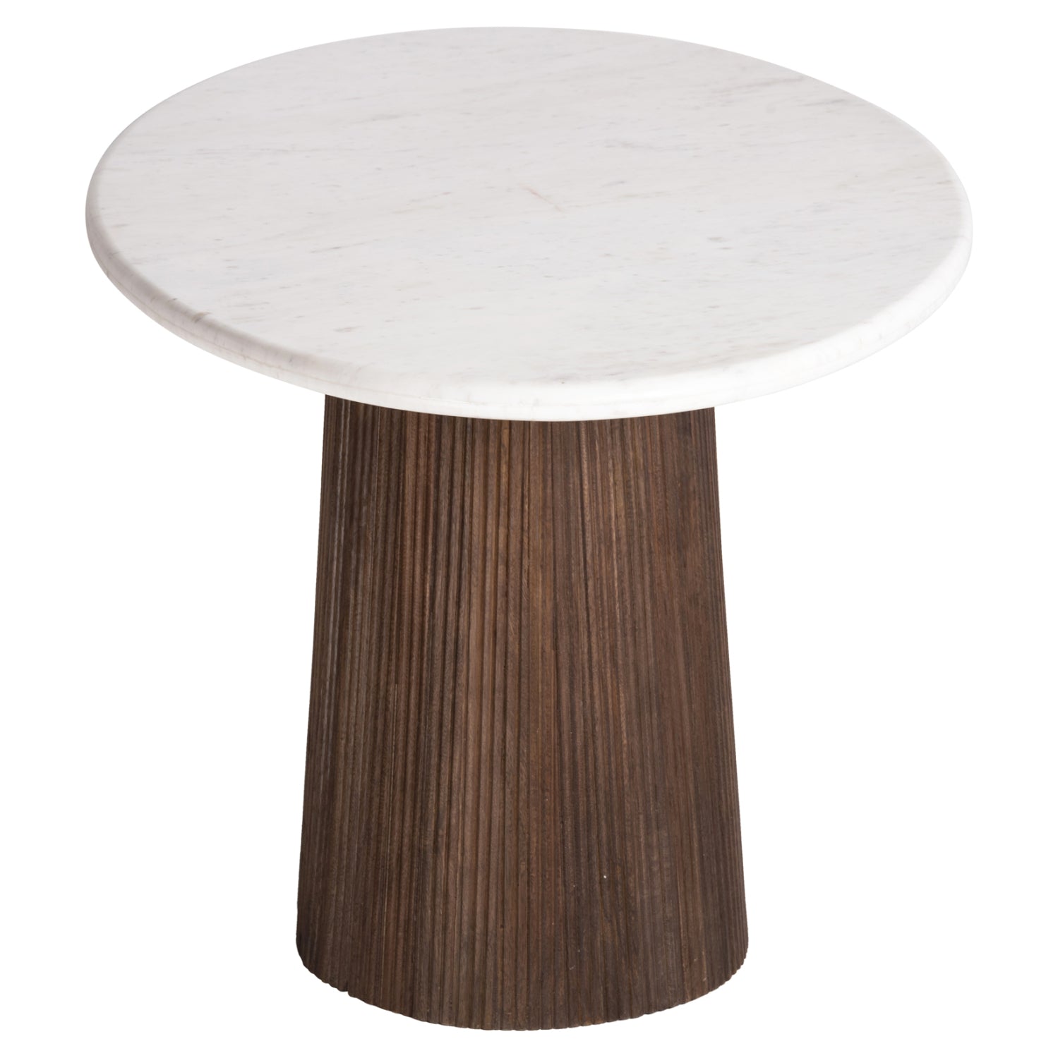 Овална маса PURGER бял-кафяв цвят 180x90x76