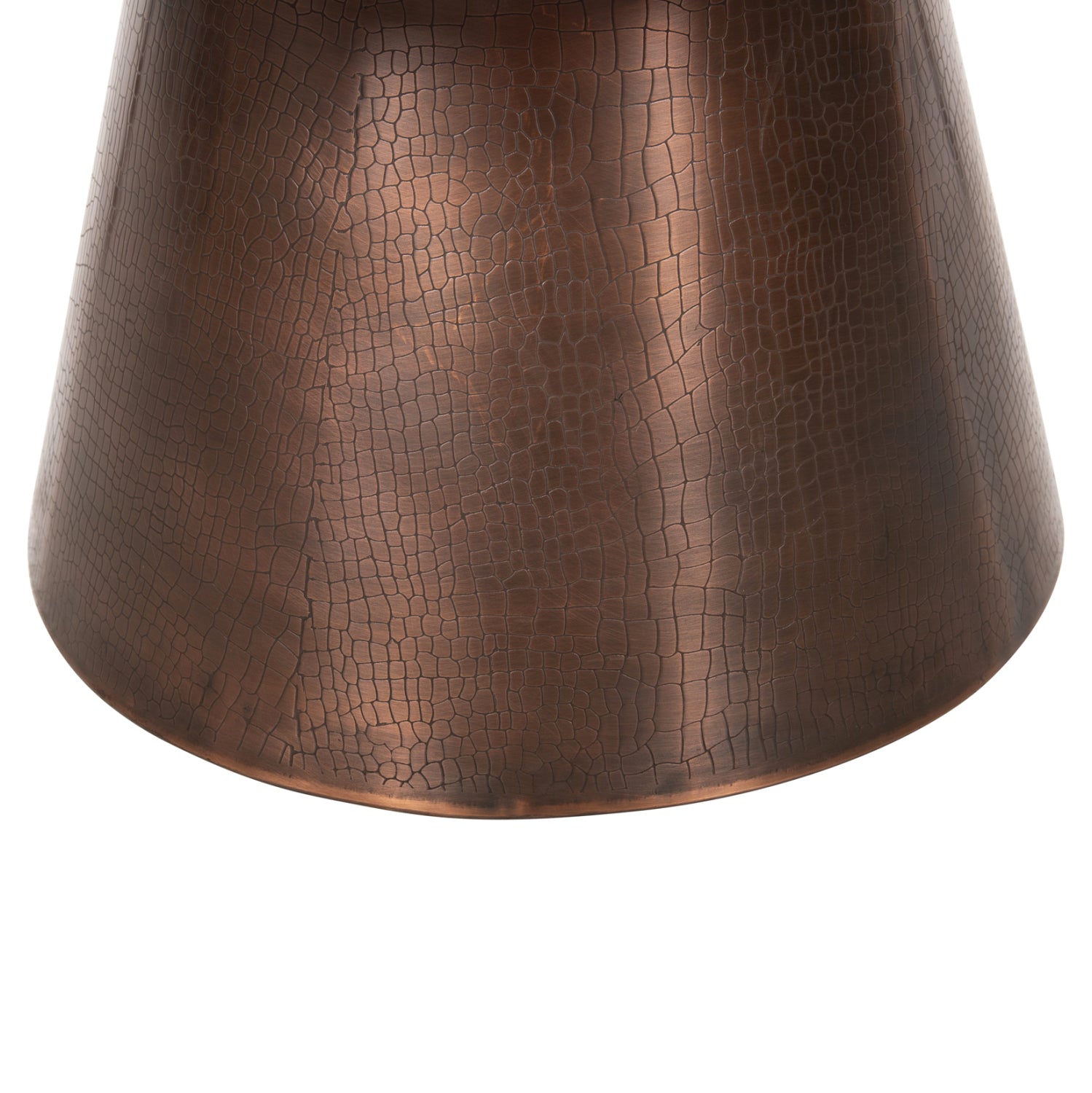 Холна маса FODEN цвят бял-меден Φ77x40Hсм