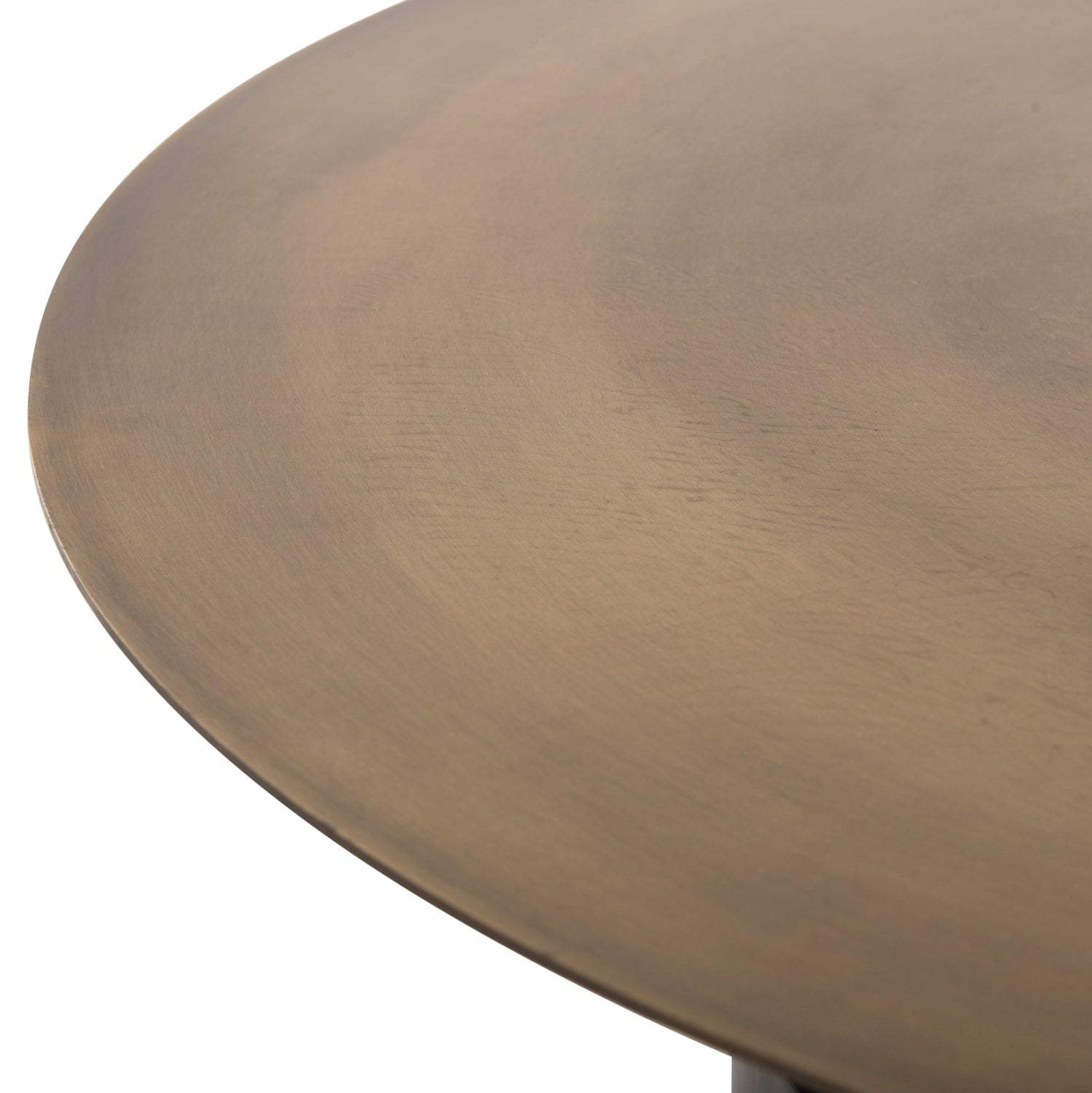 Холна маса Сити цвят черен-меден Φ76x45.5см