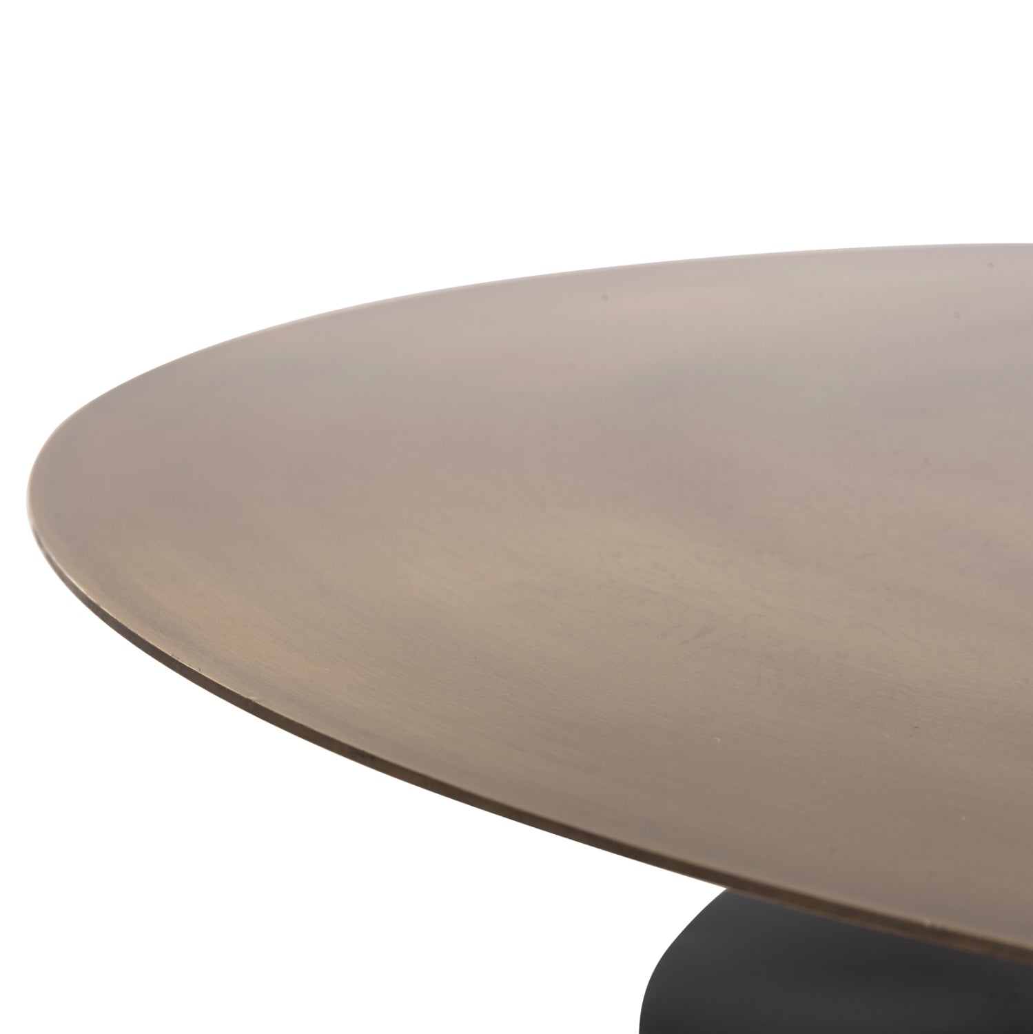 Холна маса CUTTY. цвят черен-меден Φ76x45.5см