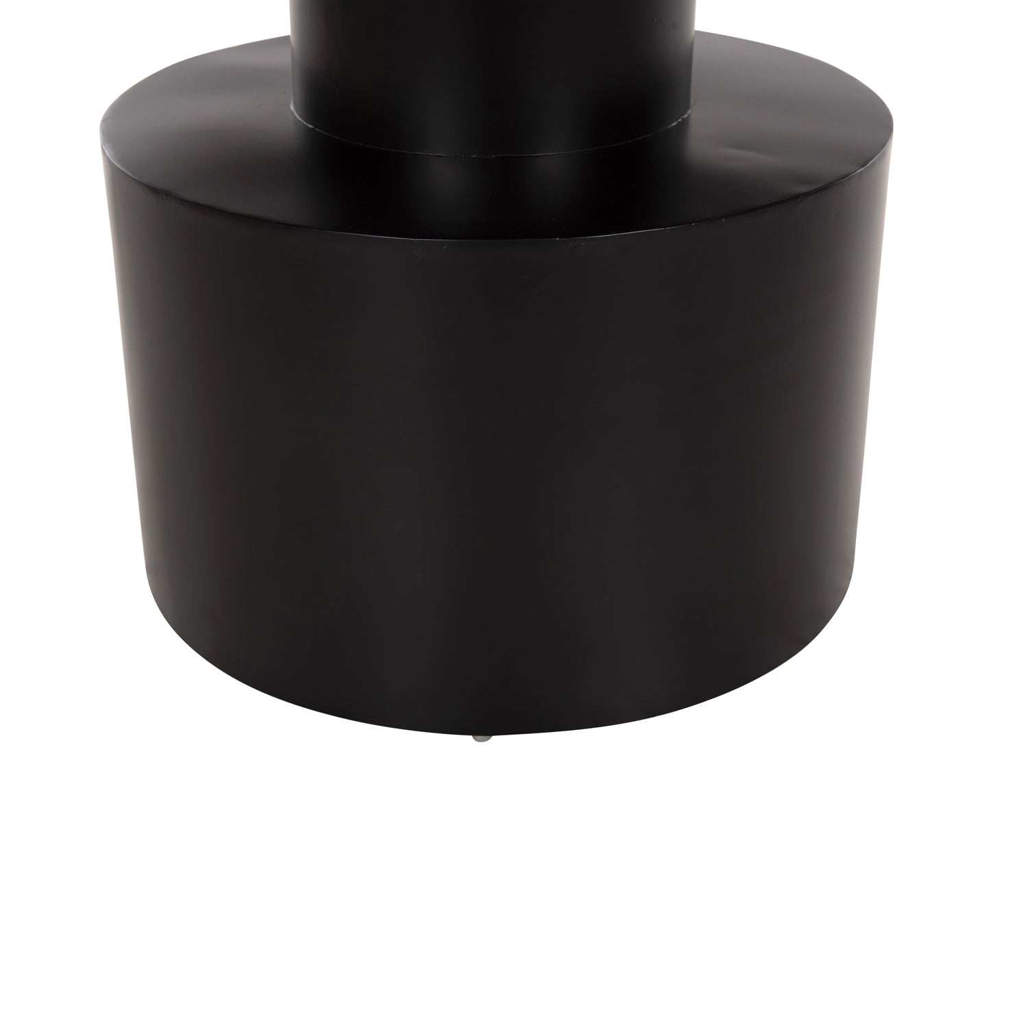 Холна маса Сити цвят черен-меден Φ76x45.5см