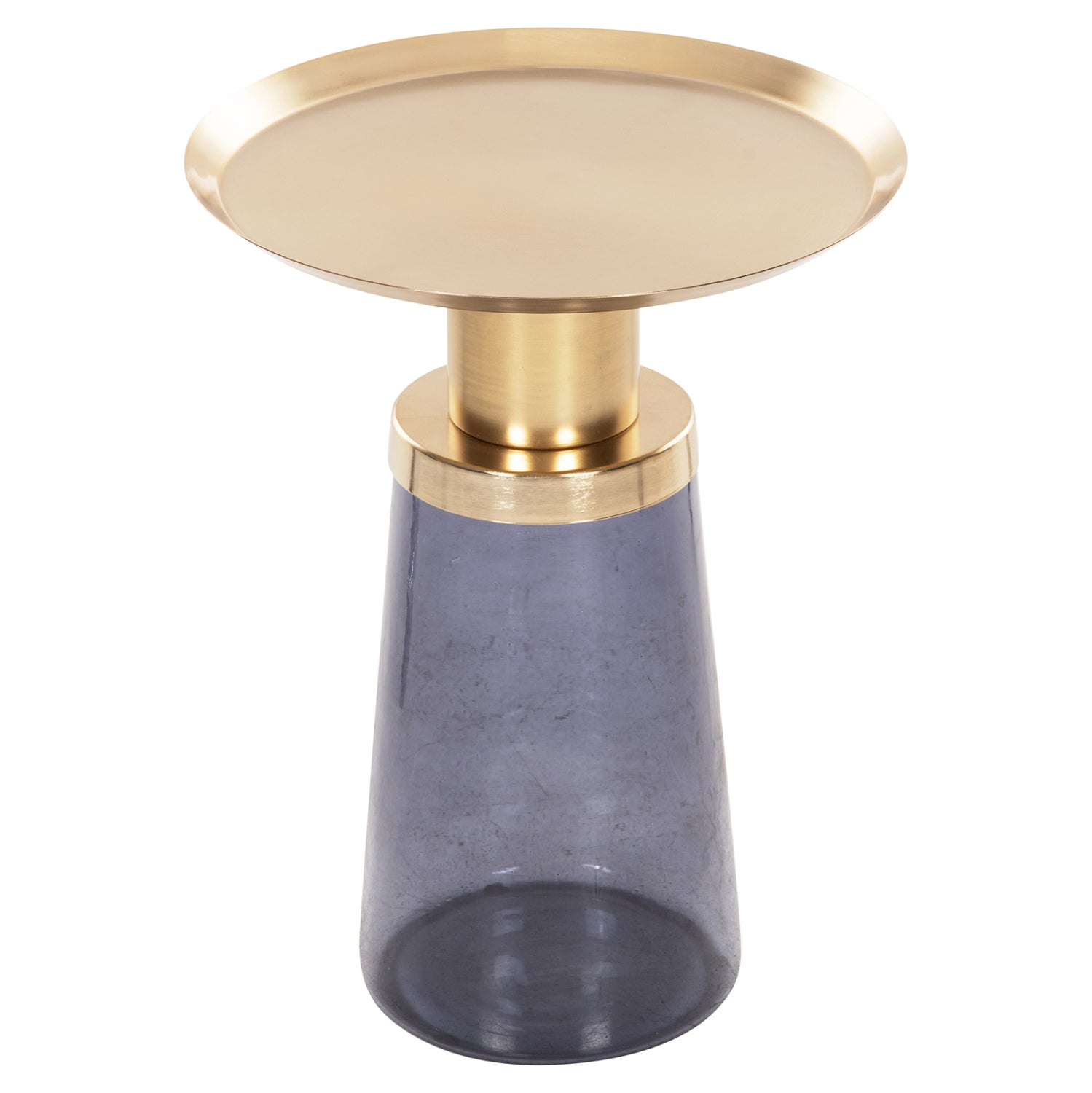 Помощна маса BALLIN  цвят син-златист Φ37.5x49.5см