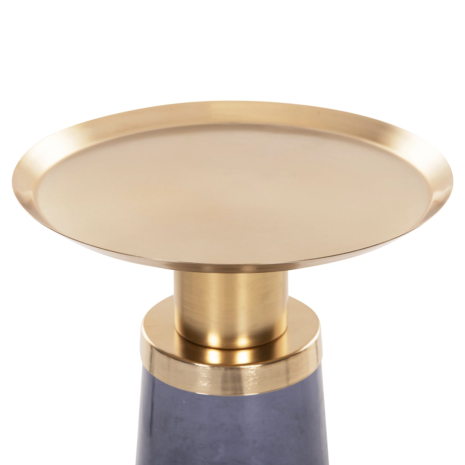 Помощна маса BALLIN  цвят син-златист Φ37.5x49.5см