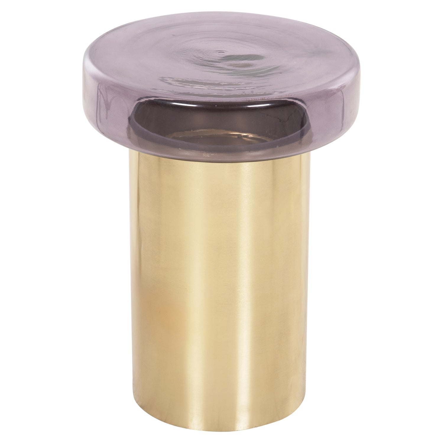 Помощна маса CARMO цвят лилав-златист  Φ39Χ54см