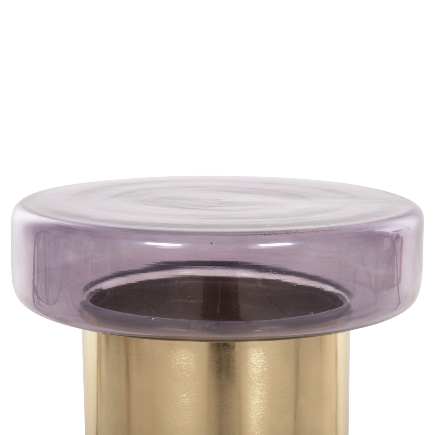 Помощна маса CARMO цвят лилав-златист  Φ39Χ54см