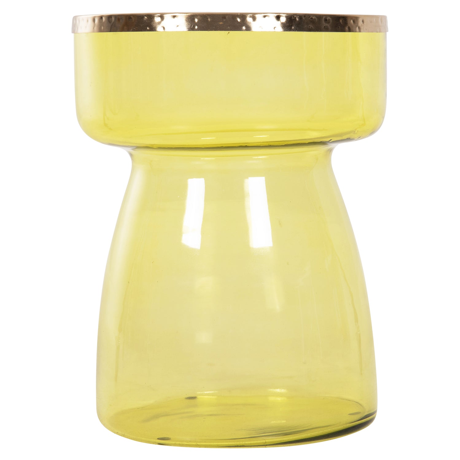 Странична маса RANE зелен-златист цвят Φ36x47см