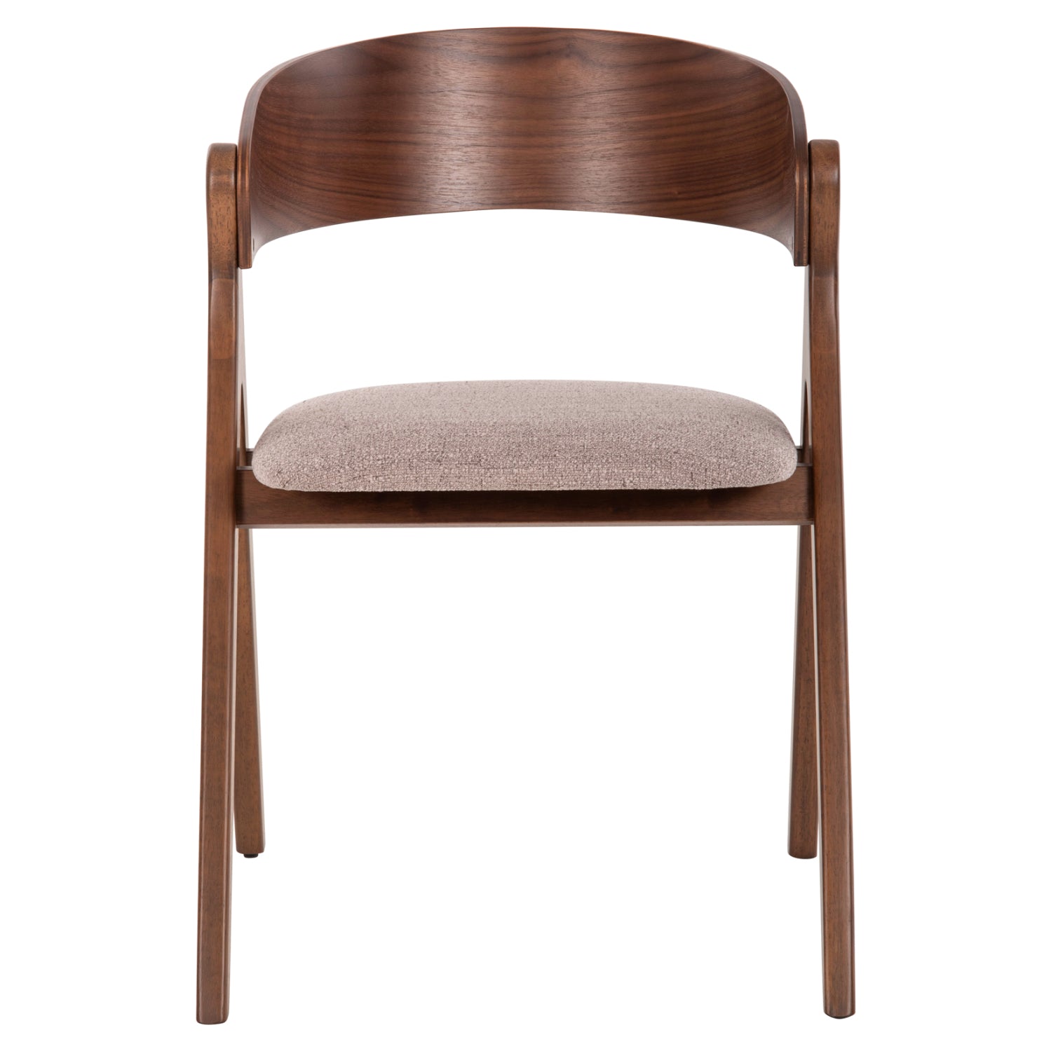 Стол NEKKER цвят орех-сив 56x55x78см