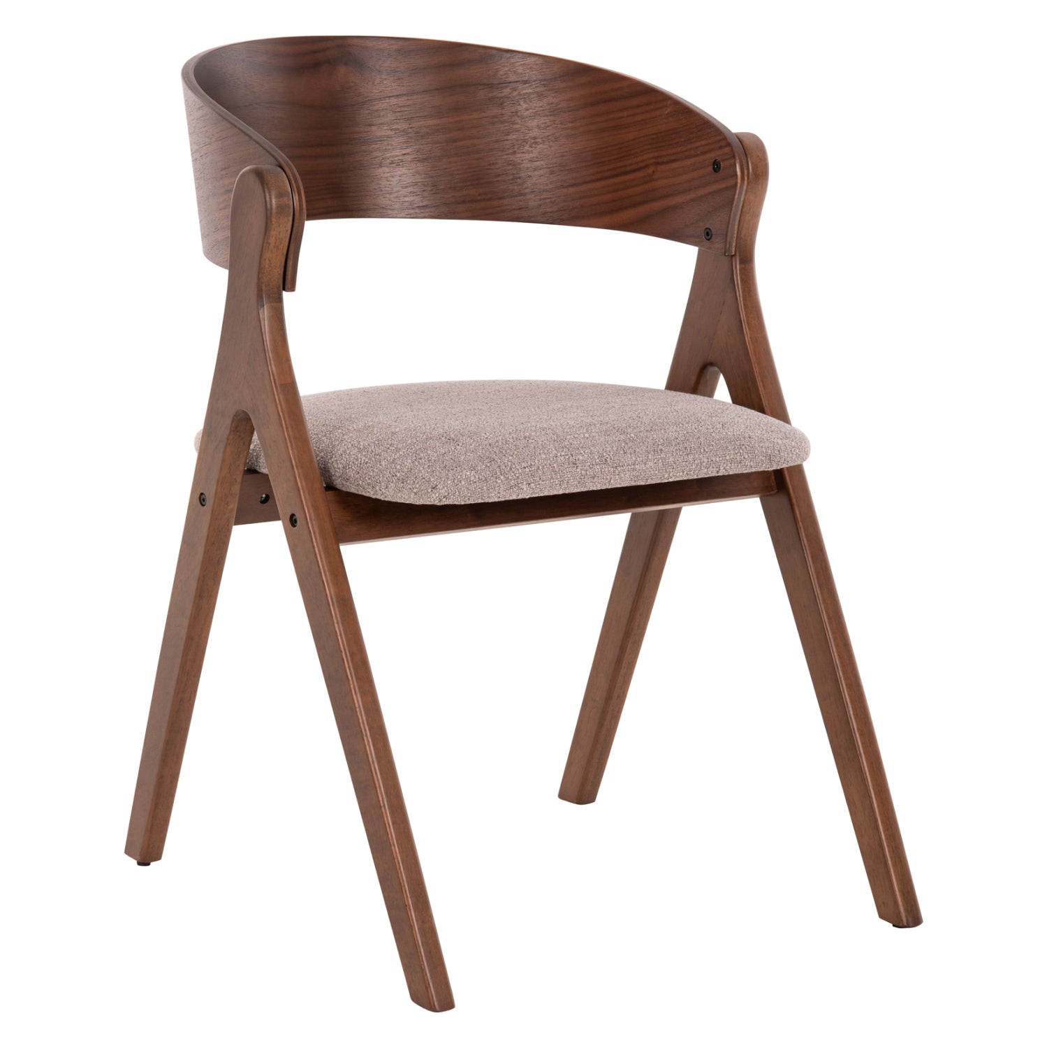 Стол NEKKER цвят орех-сив 56x55x78см