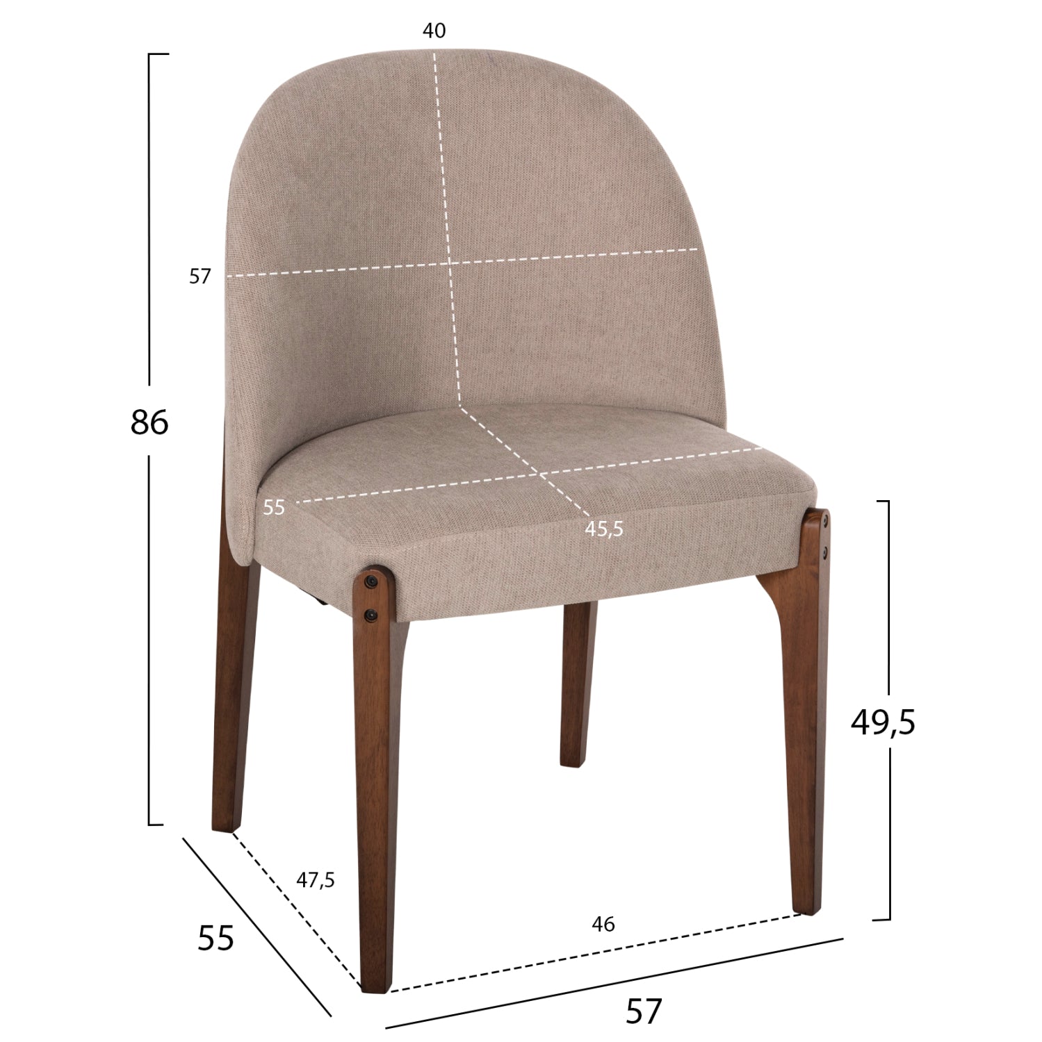 ТРАПЕЗНИ СТОЛОВЕ RAMMER КАУЧУКОВО ДЪРВО ОТ ДАМАСКА ОРЕХ-ЕХО 57x55x86см.