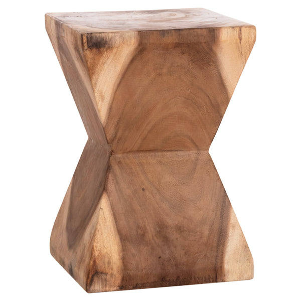Помощна табуретка ANVIL  от суарова дървесина в естествен цвят 31x31x45см