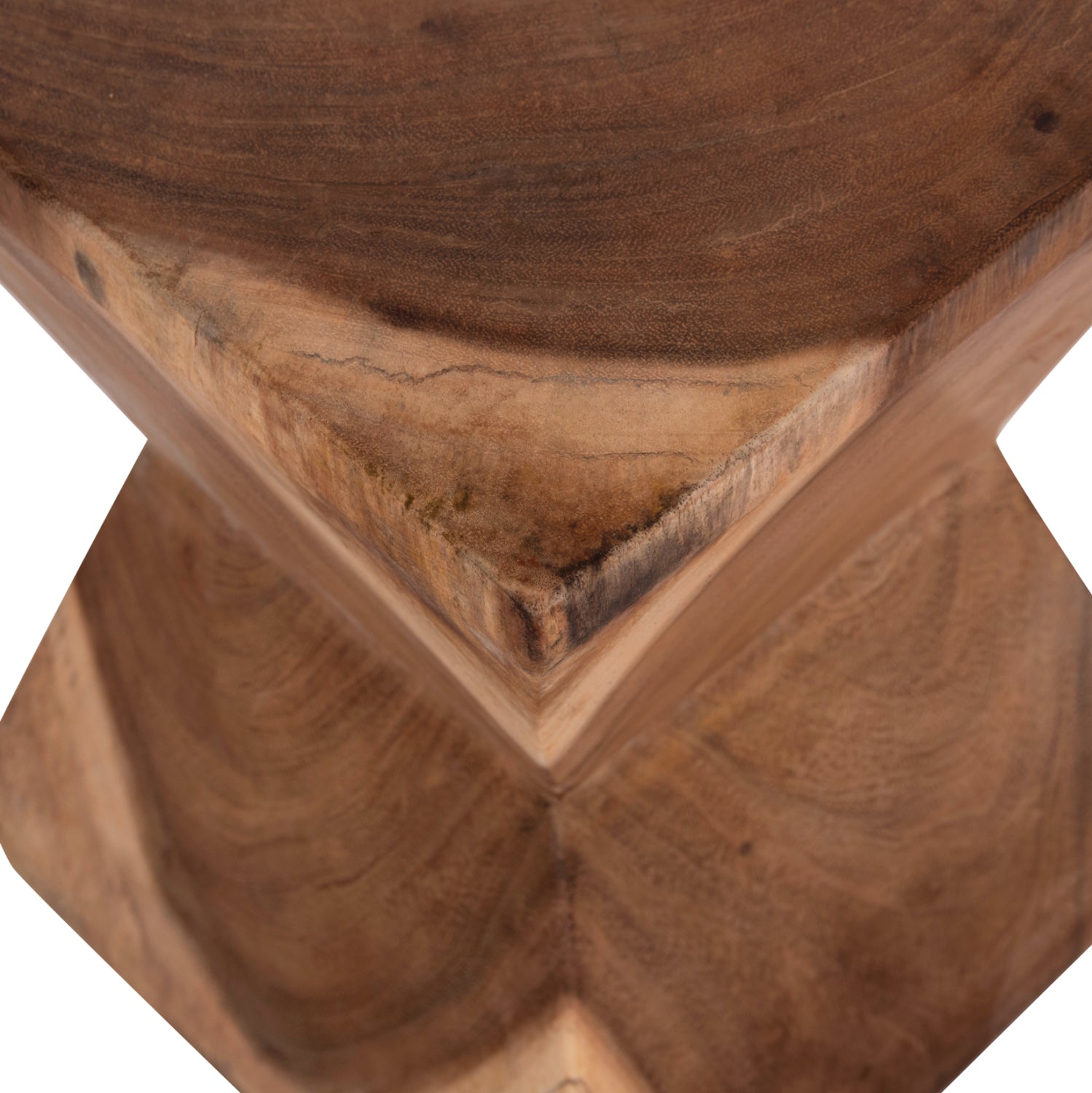 Помощна табуретка ANVIL  от суарова дървесина в естествен цвят 31x31x45см