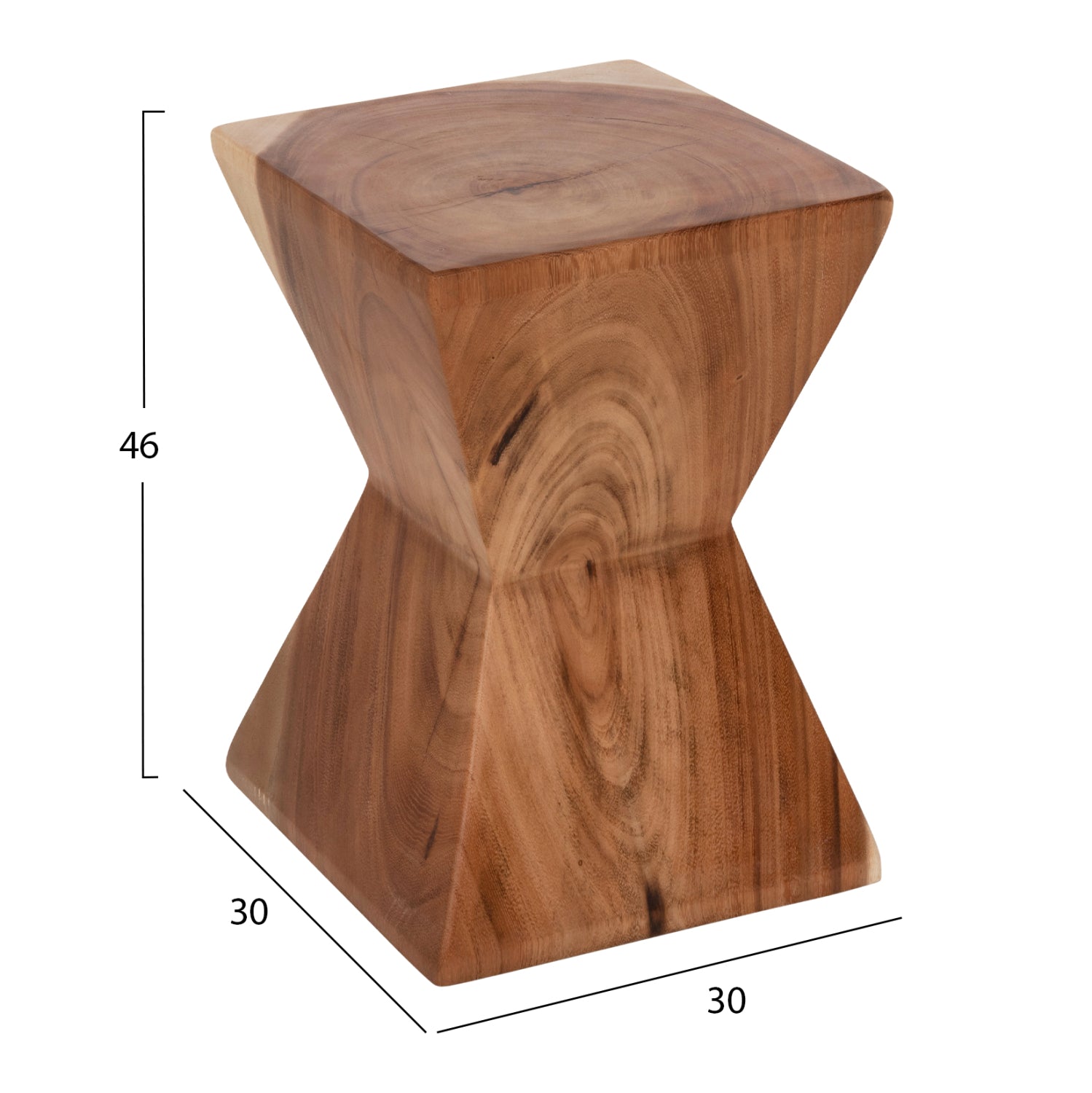 Табуретка ANVIL  натурал   30x30x46