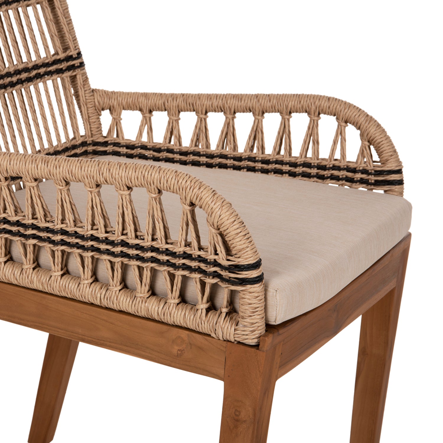 КреслоSTARDOM цвят натурал-черен  57x65x83