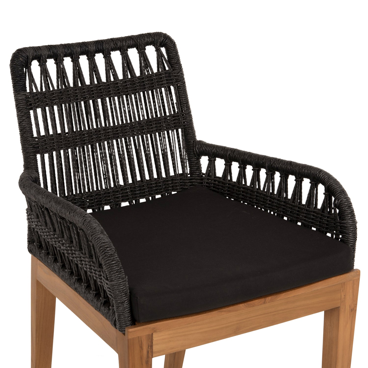 Кресло  цвят натурал-антрацит