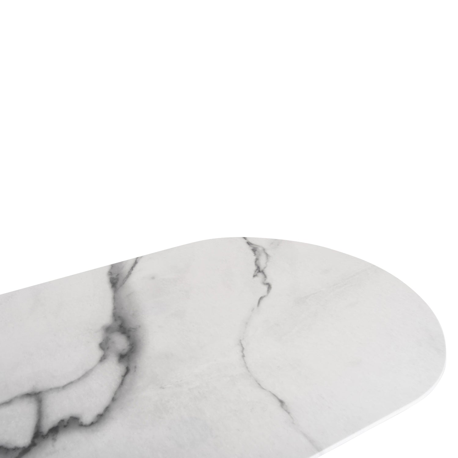 Трапезна маса  PRENTIS бял цвят керамика  180x90x76