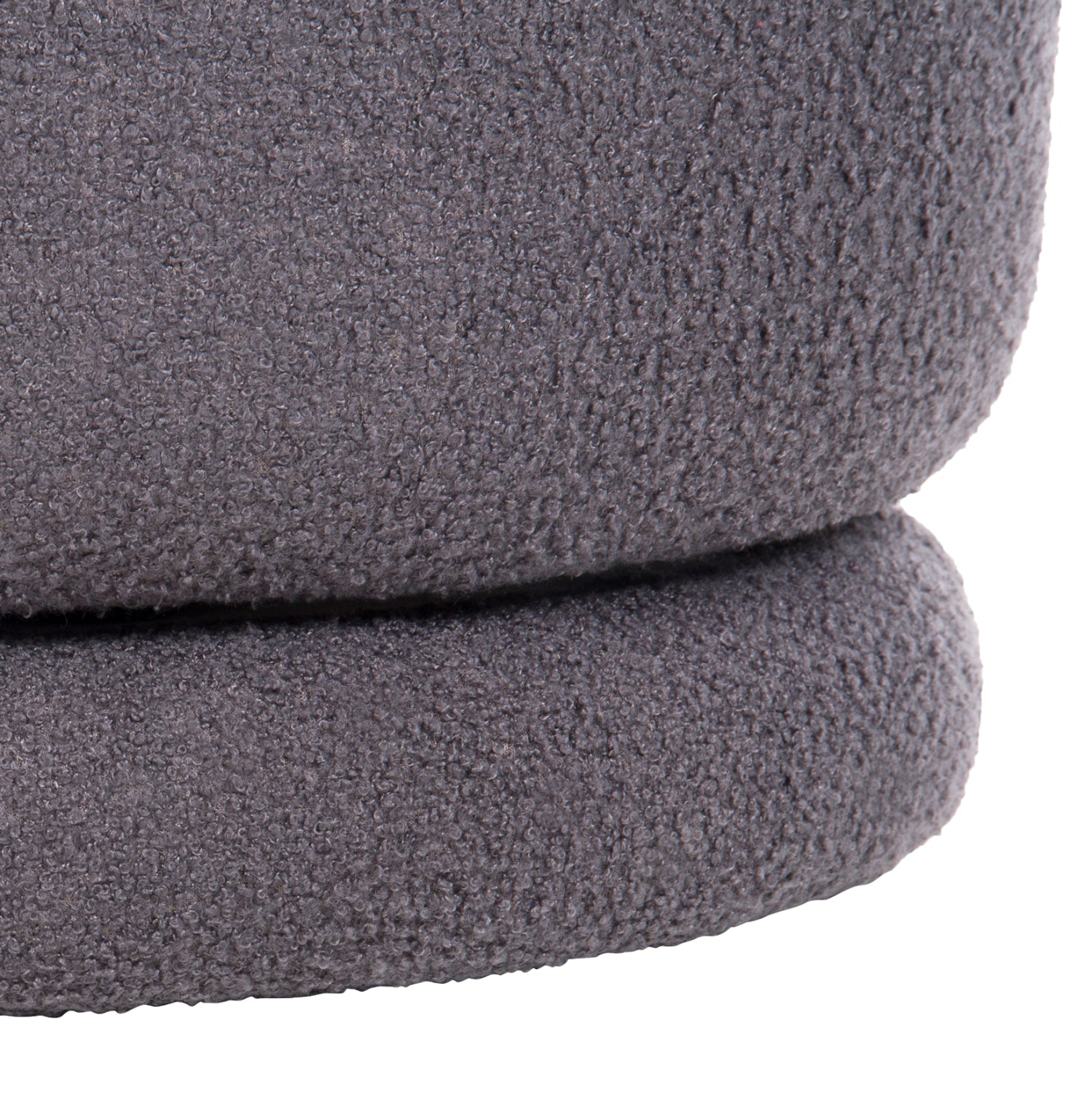 Въртяща се табуретка Фриво бъни букле -сив цвят