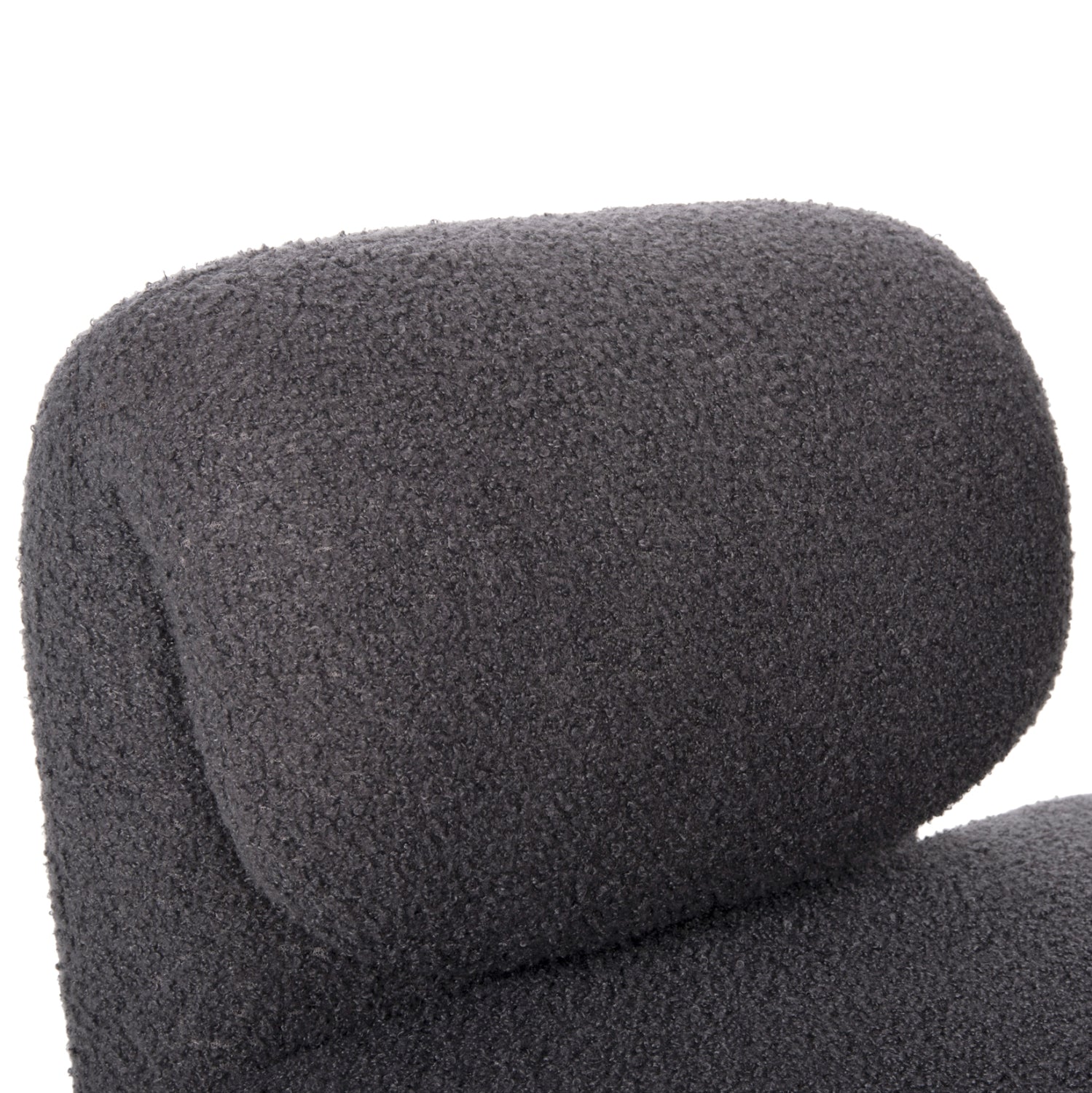 Кресло Харт букле сив цвят 84x74x87