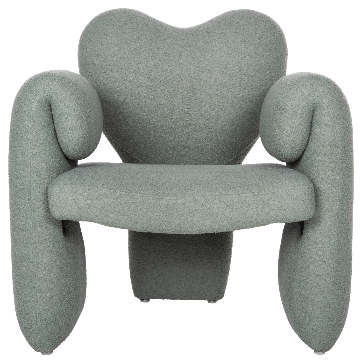 Кресло Харт букле цвят шам фъстък 84x74x87