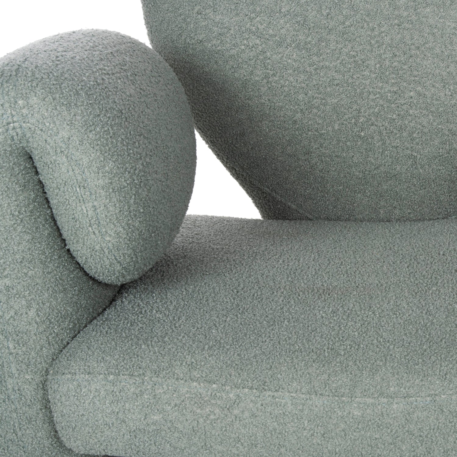 Кресло Харт букле цвят шам фъстък 84x74x87