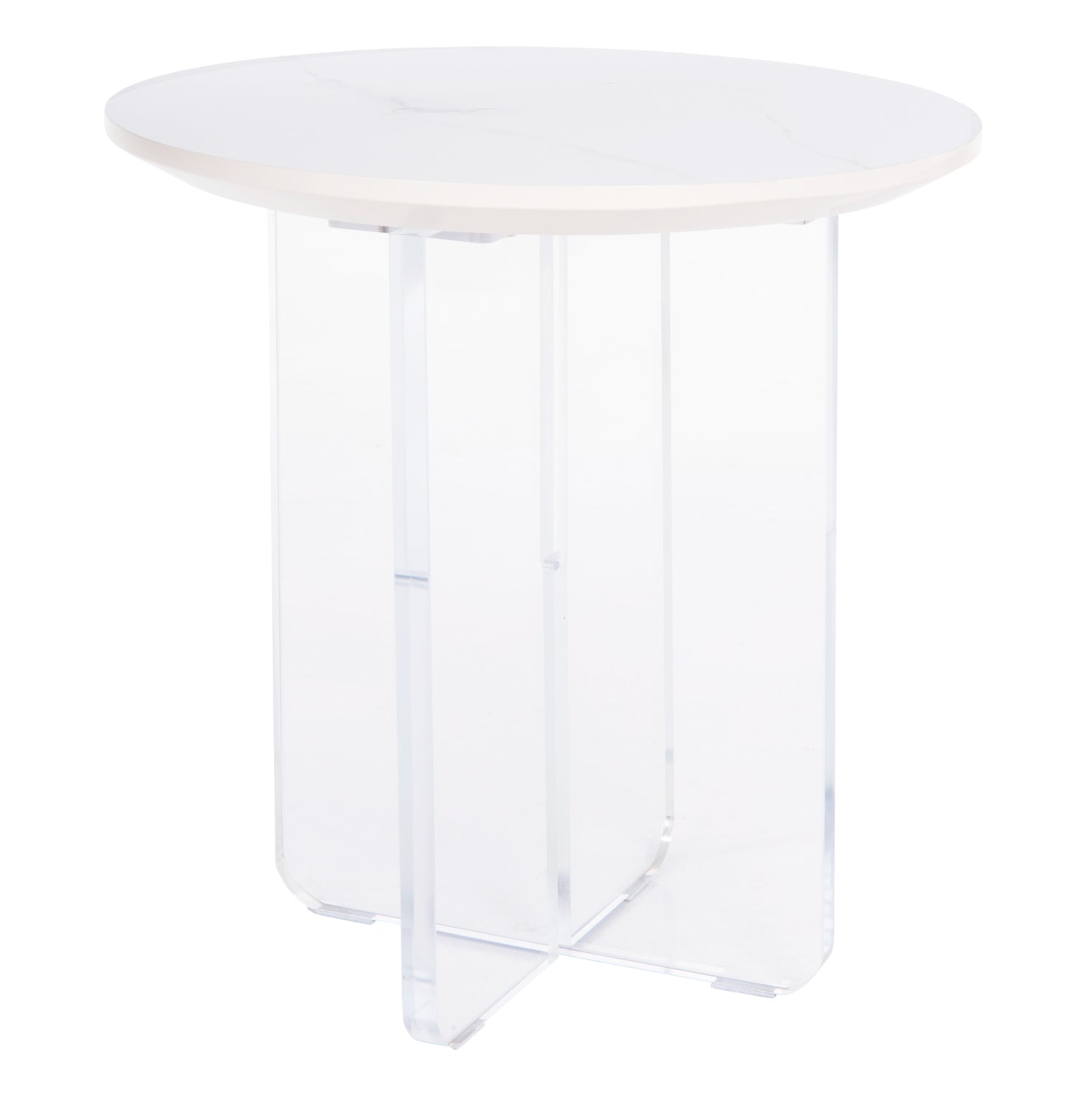 Холна маса  ACRYLON   бял цвят  Φ40x41см