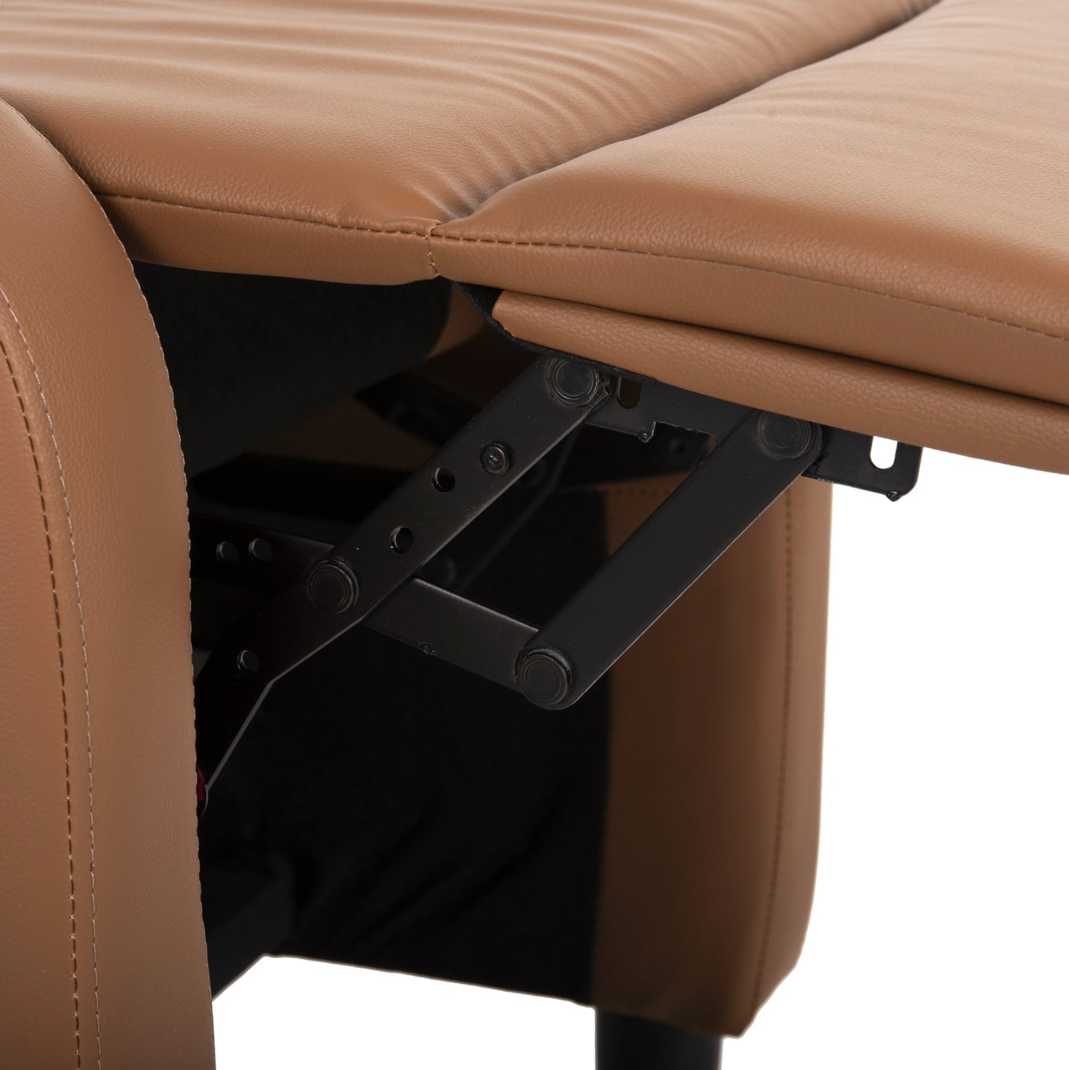 Релакс кресло Хабър еко кожа кафяв цвят 67,5x90x104