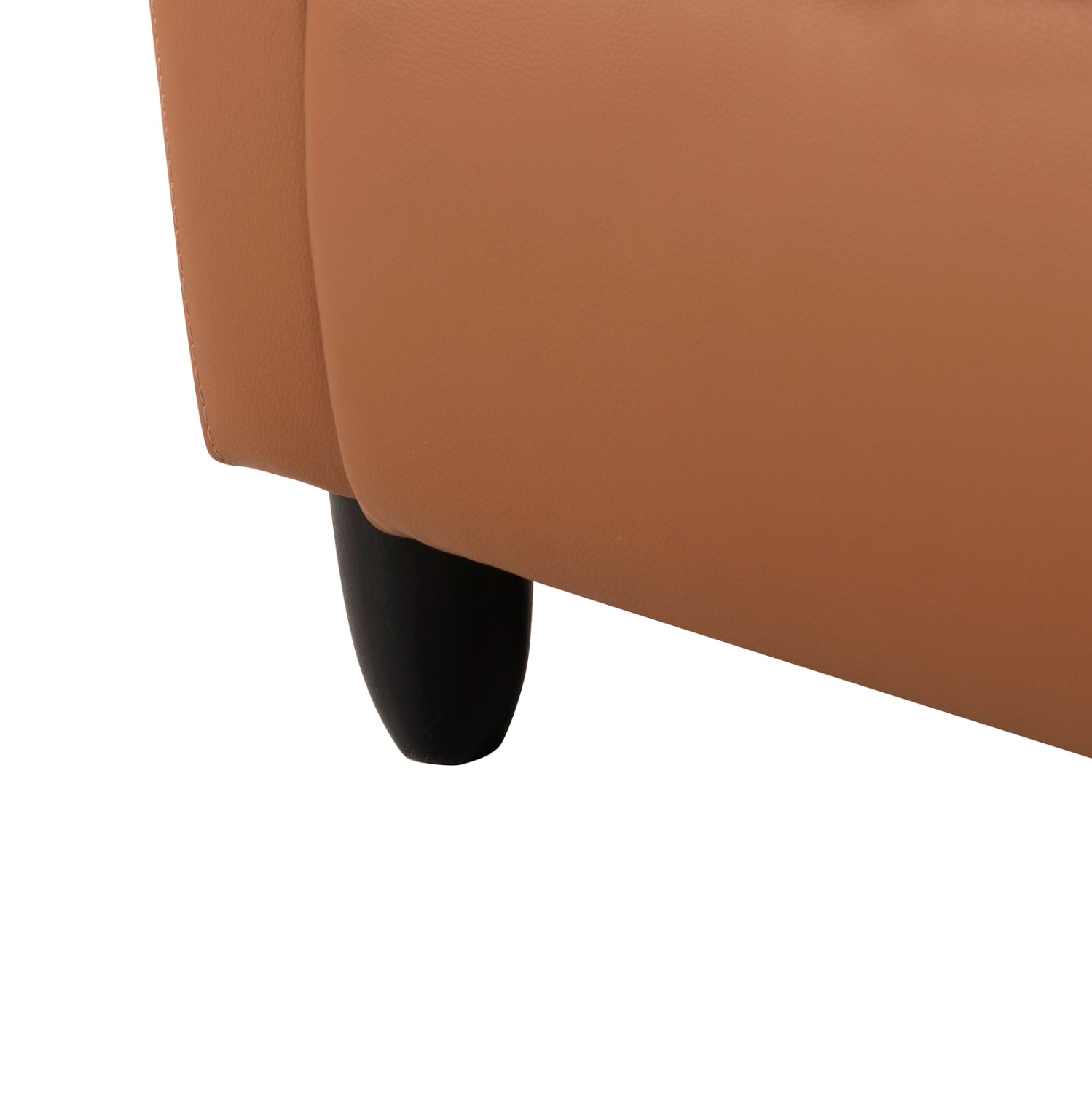 Релакс кресло Хабър еко кожа кафяв цвят 67,5x90x104