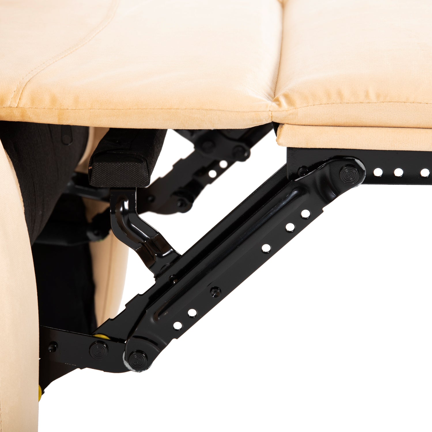 Релакс кресло Ясуму цвят екрю кадифе  80x93x100