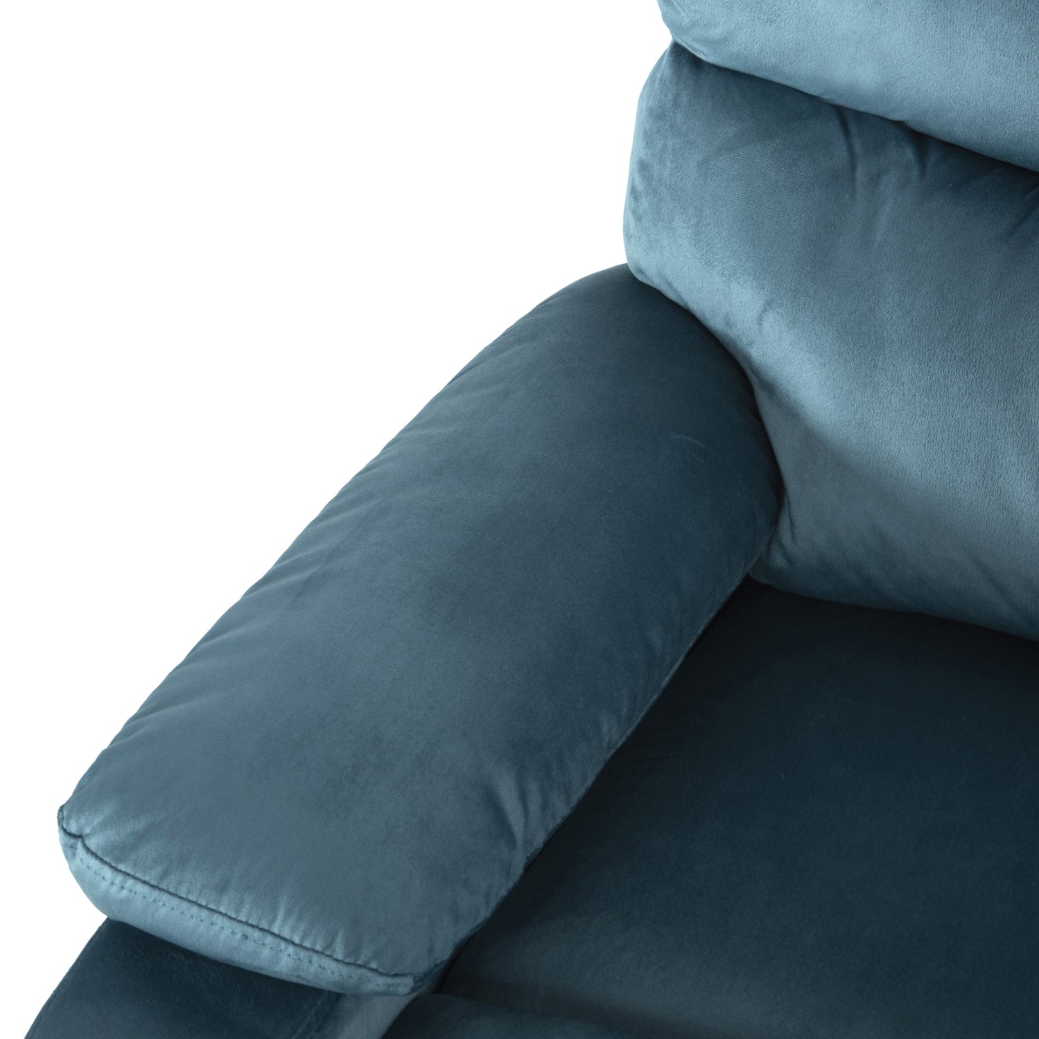 Релакс кресло Ясуму цвят петрол кадифе  80x93x100