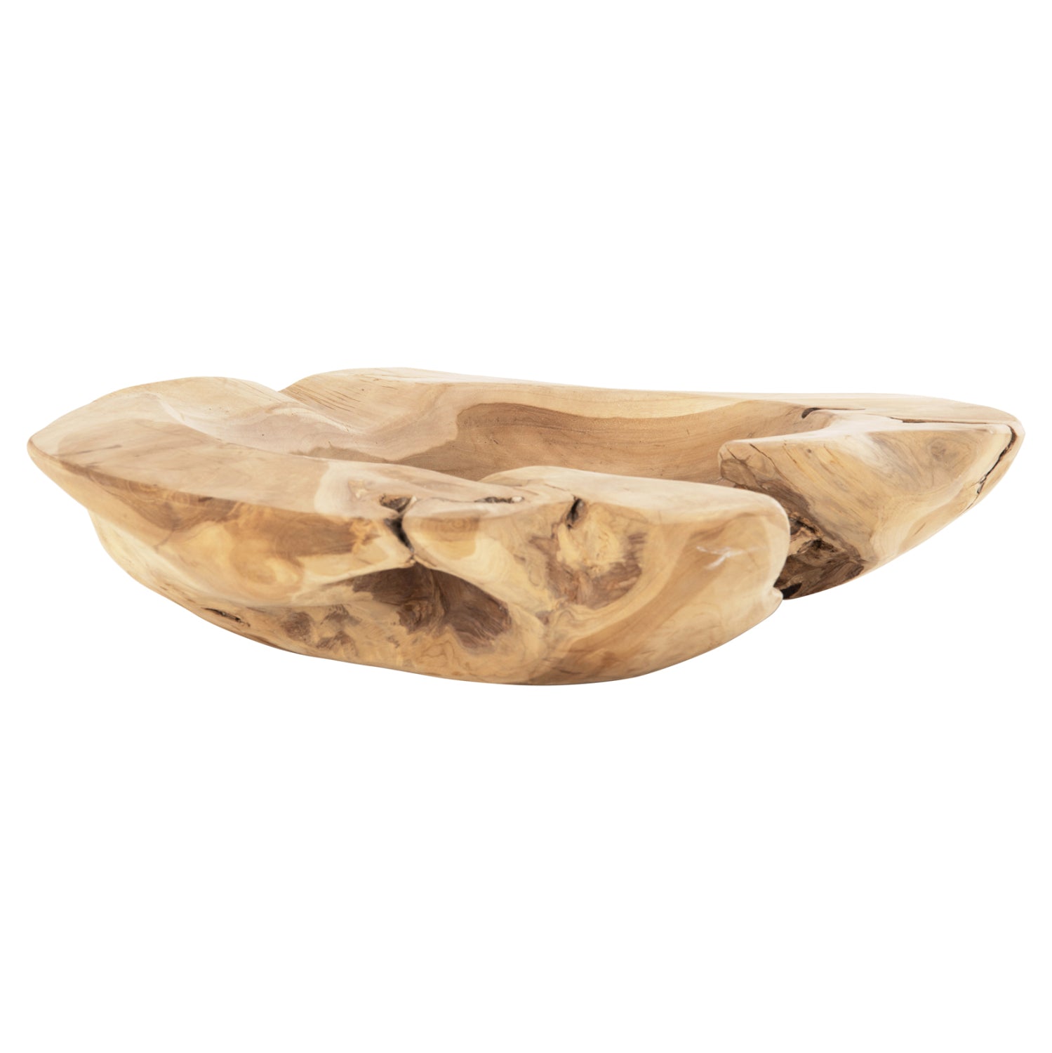 Дървена купа за маса натурал Φ58x12