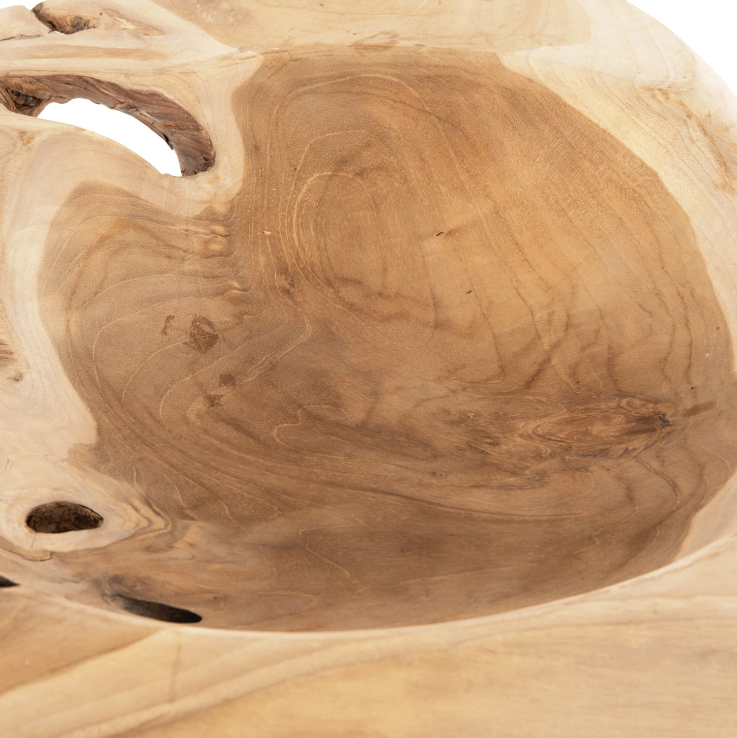 Дървена купа за маса натурал Φ58x12