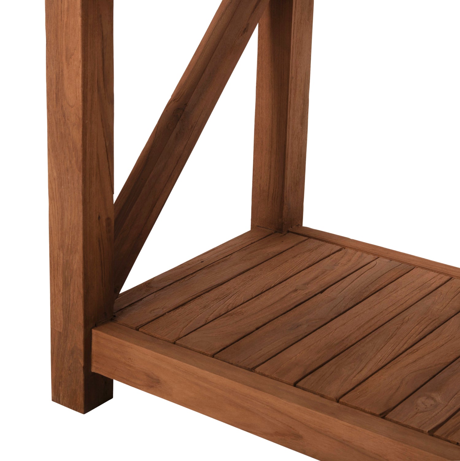 Книжотека kitaku рециклиран тик в натурален цвят 150x45x200всм.