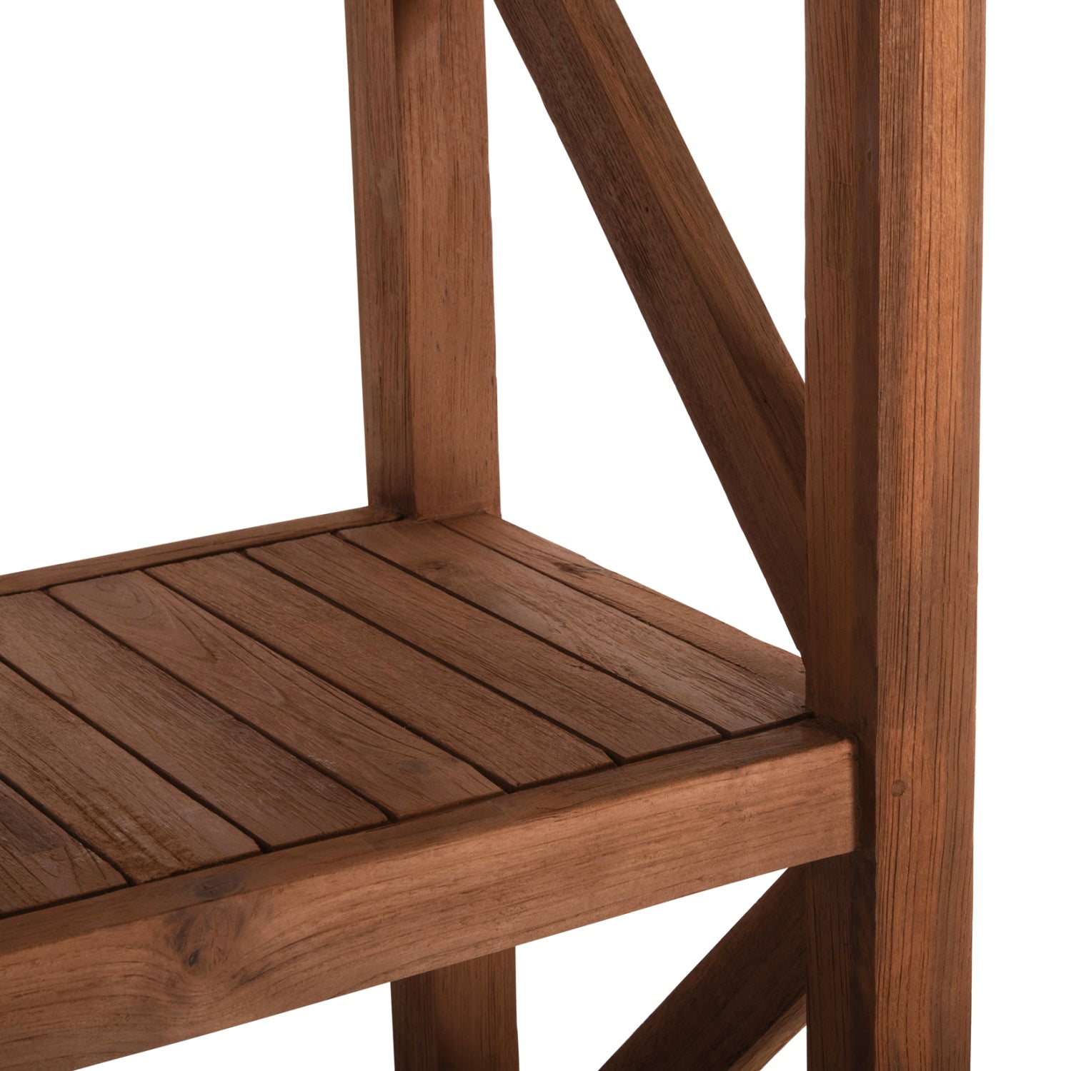 Книжотека kitaku рециклиран тик в натурален цвят 150x45x200всм.