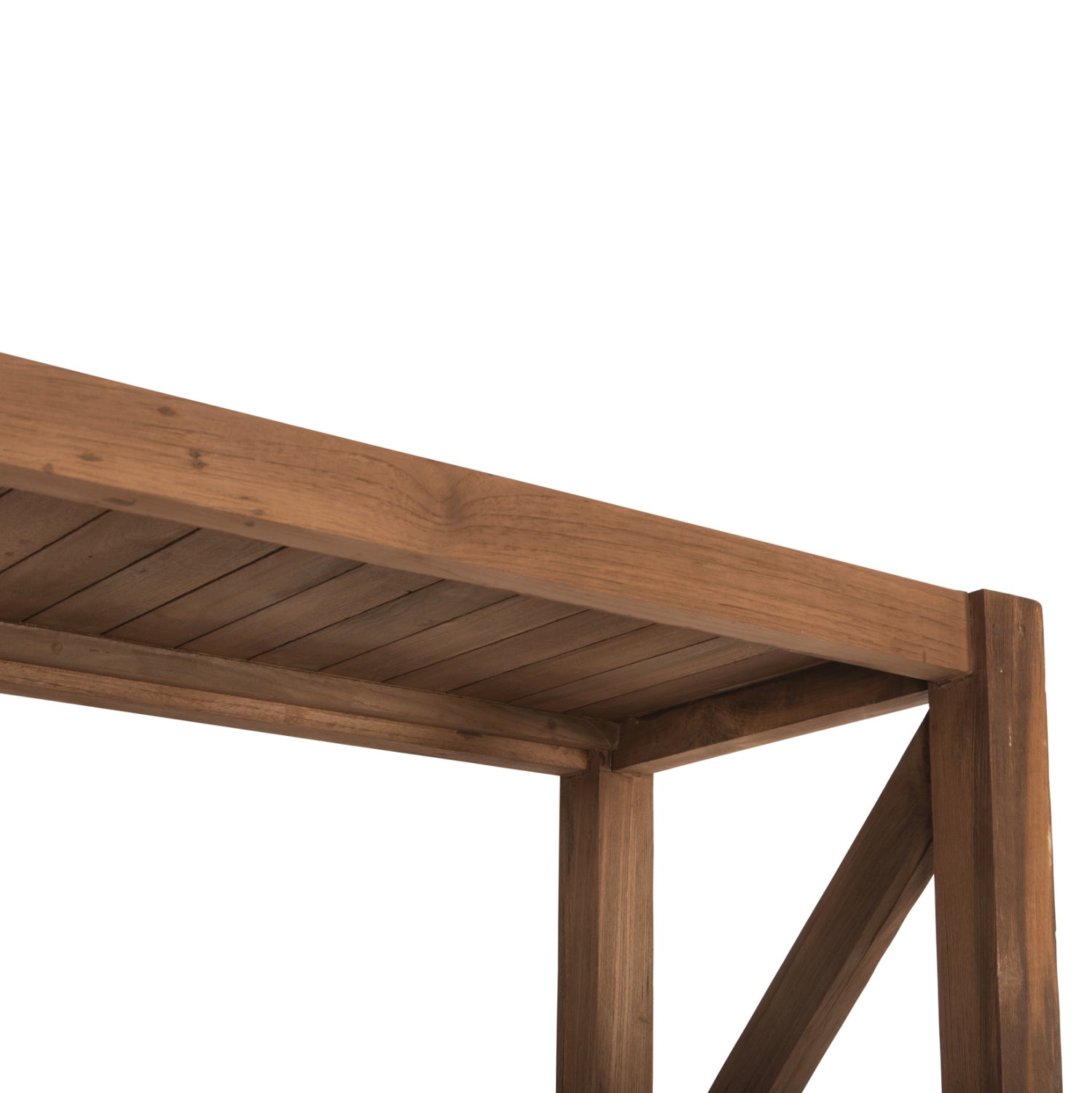 Книжотека kitaku рециклиран тик в натурален цвят 150x45x200всм.