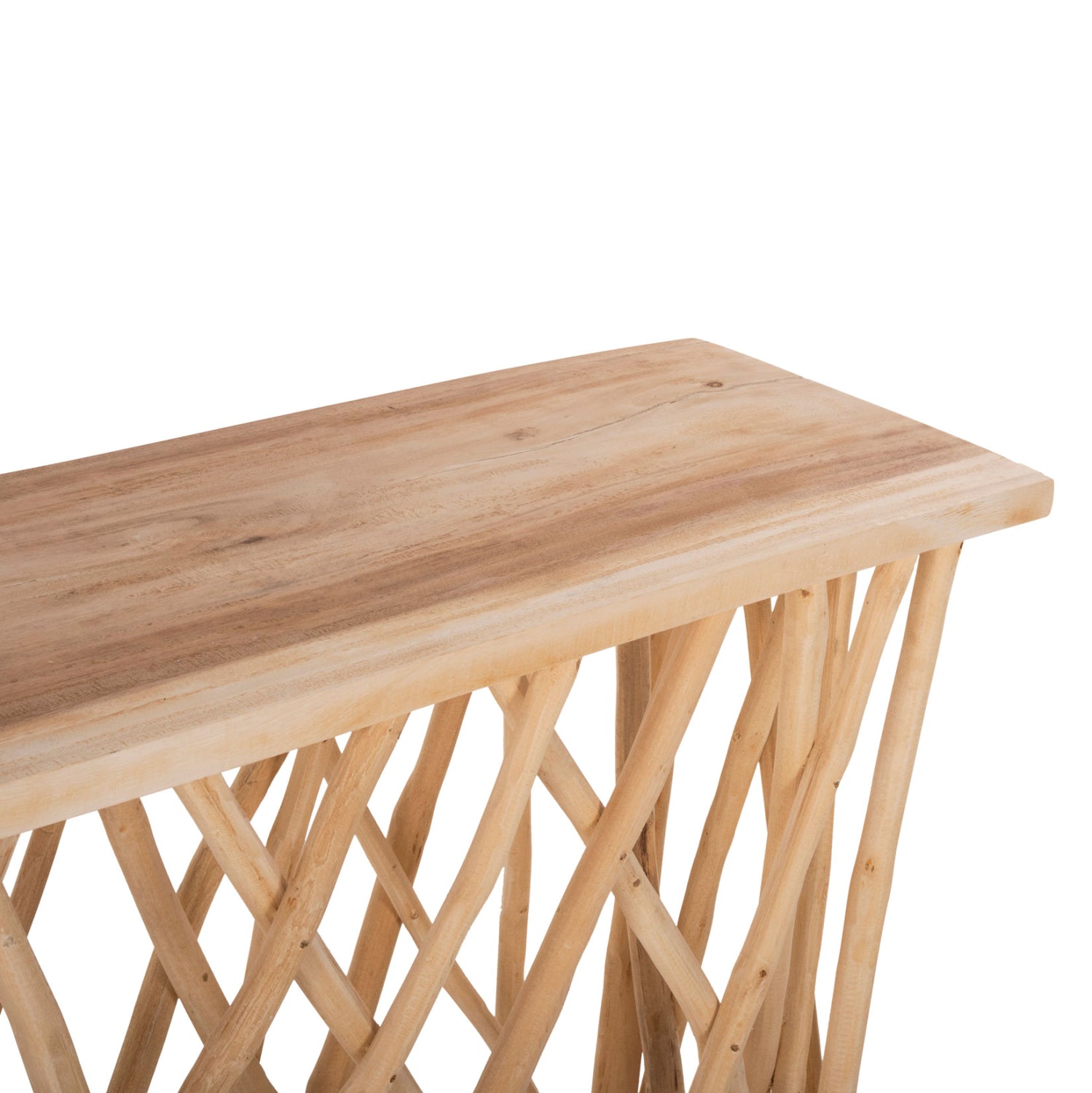 Конзола KRANT в рустик стил  и повърхност 3см 121X36X75см.