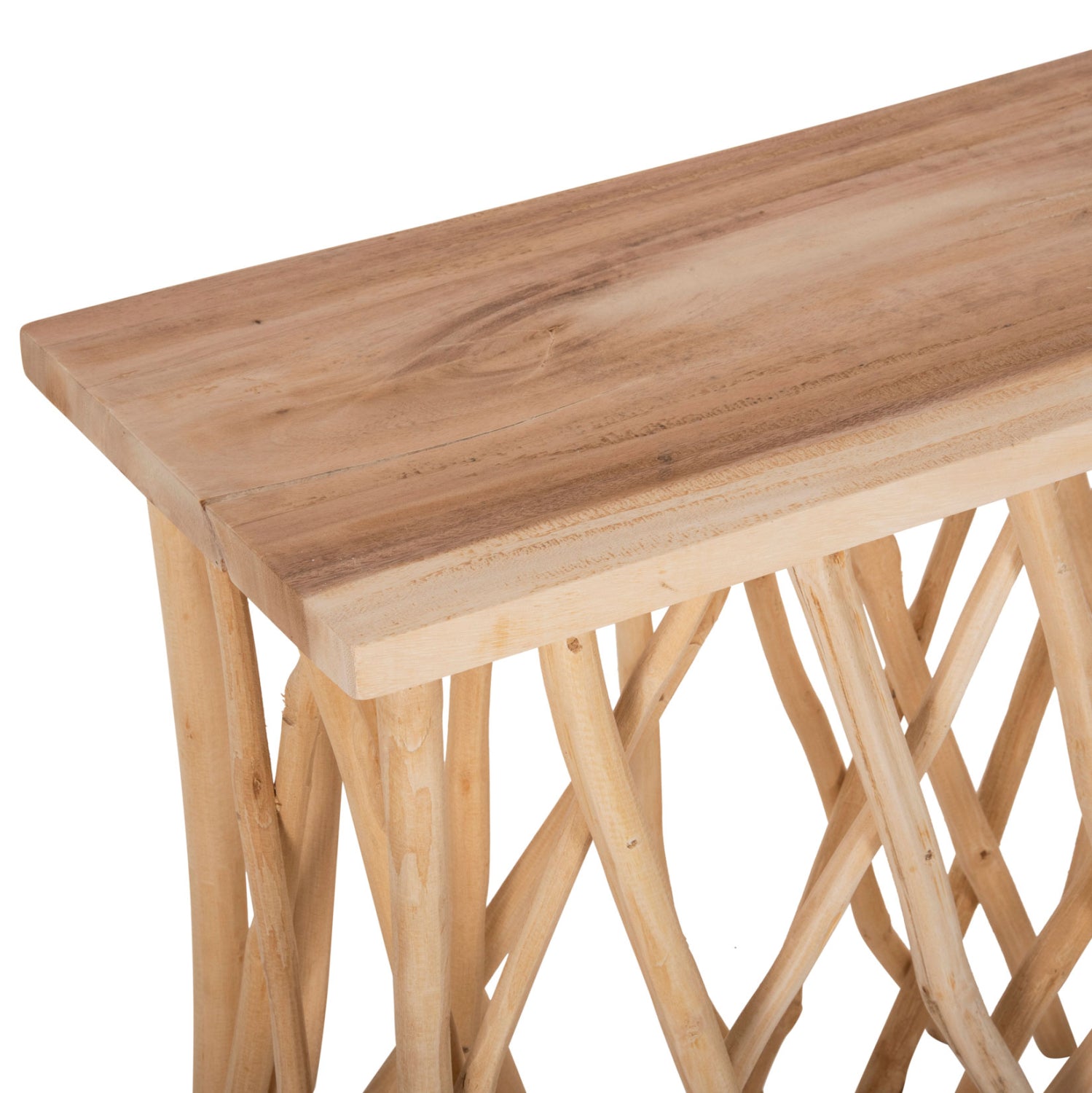 Конзола KRANT в рустик стил  и повърхност 3см 121X36X75см.