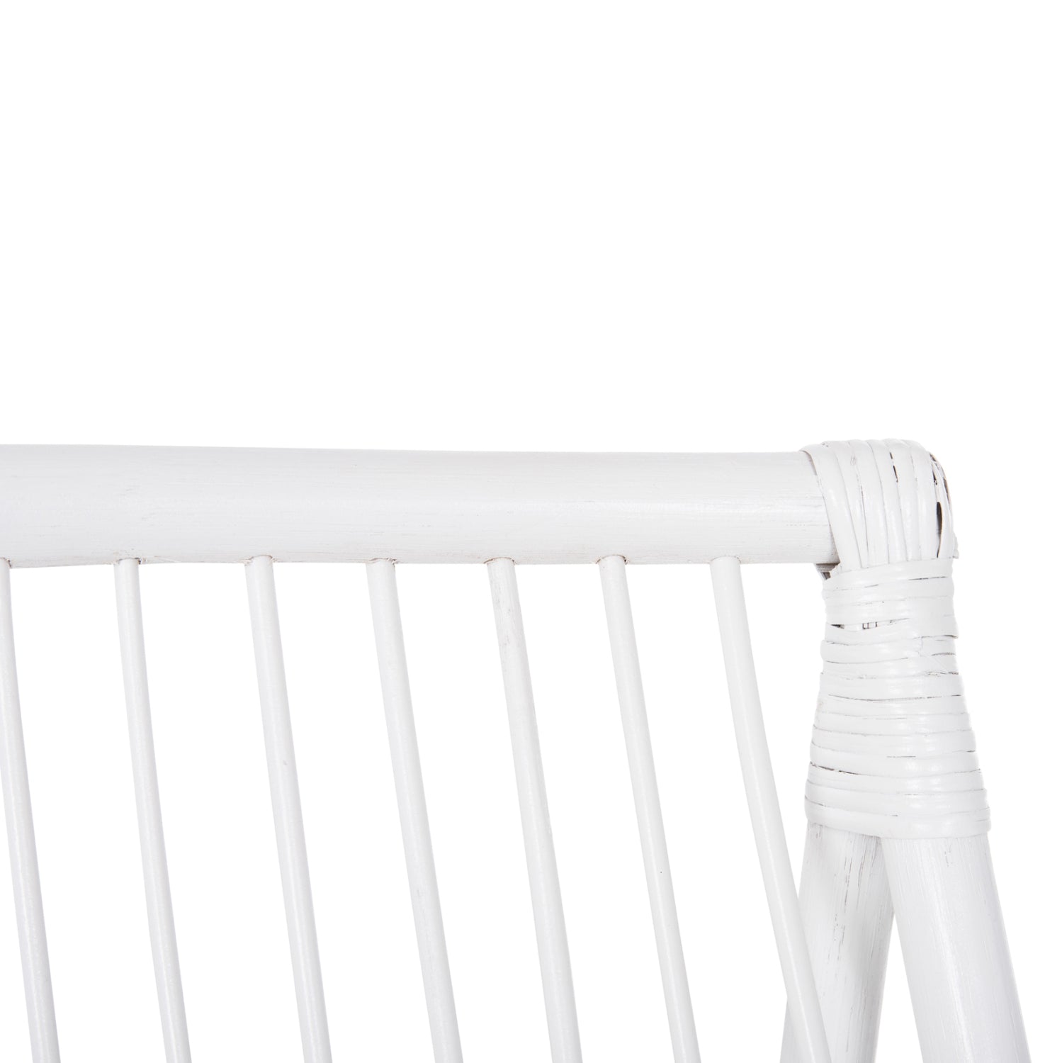 Кресло  GRINN бял цвят ратан 56,5x73,5x79,5