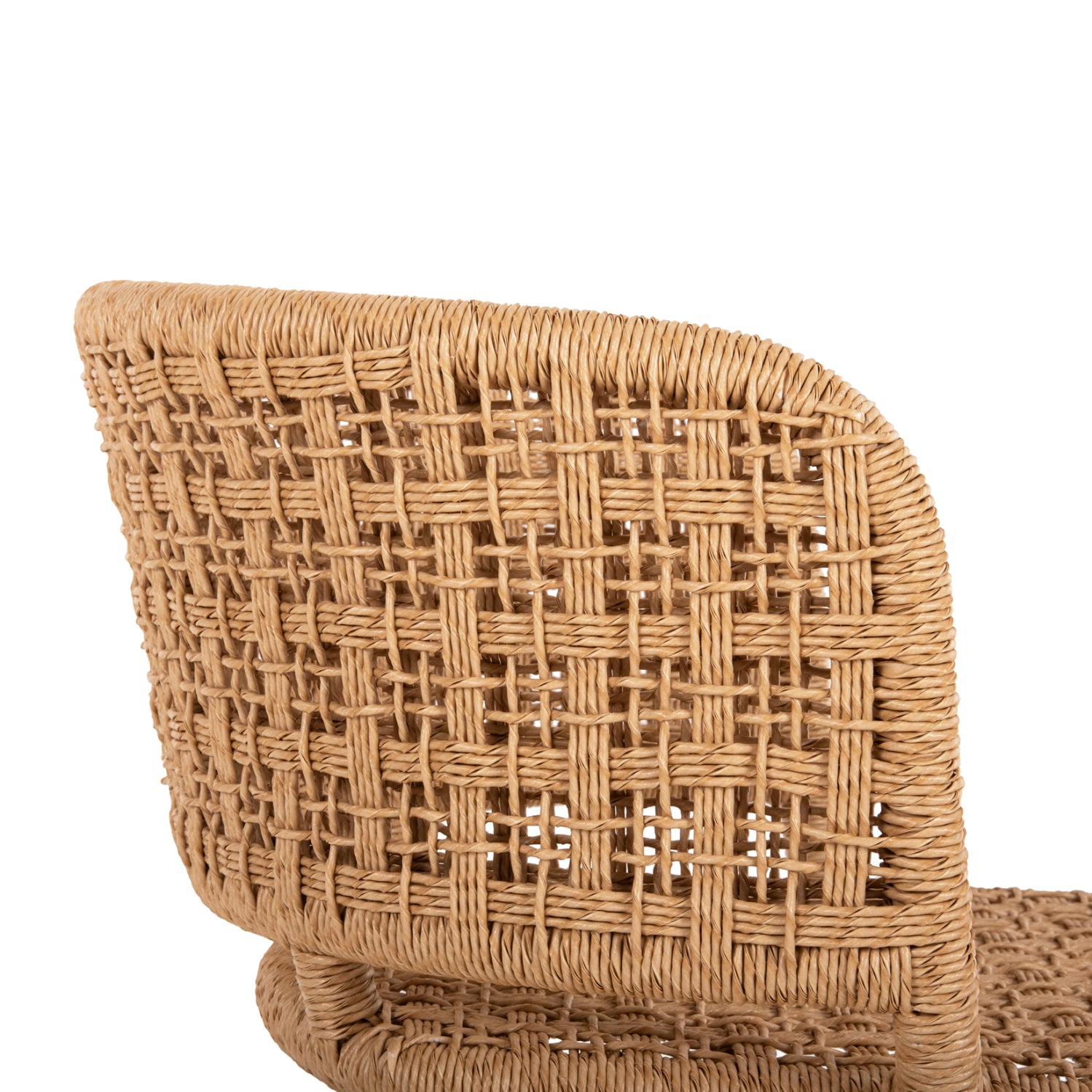 Кресло Фарли натурал тиково дърво/въже 58x59x72