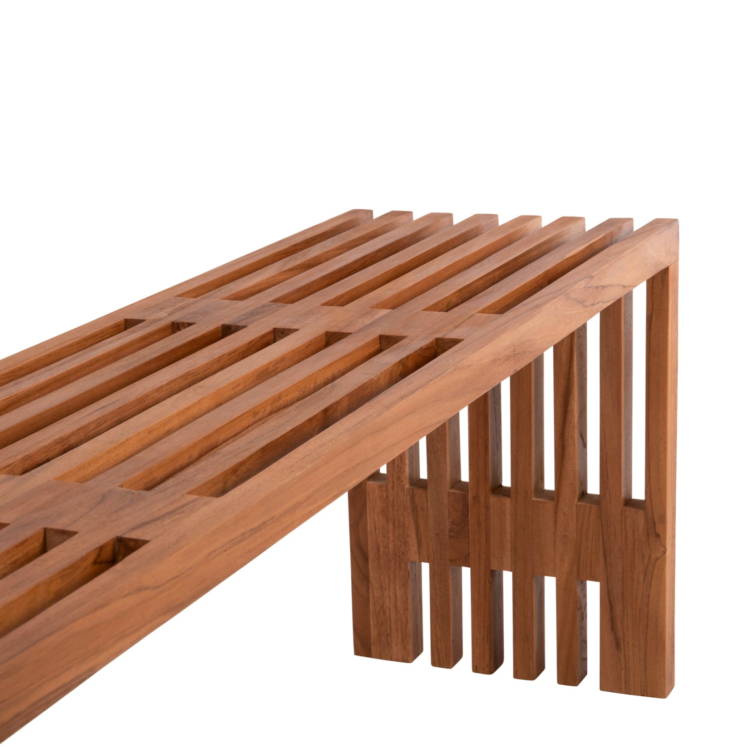 Пейка NYA натурал  139,5x34,5x48,5 тиково дърво