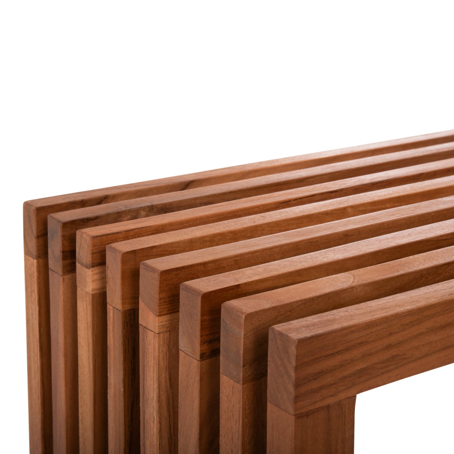 Конзола  NYA  масивно тиково дърво в естествен цвят 130x29,5x46см.