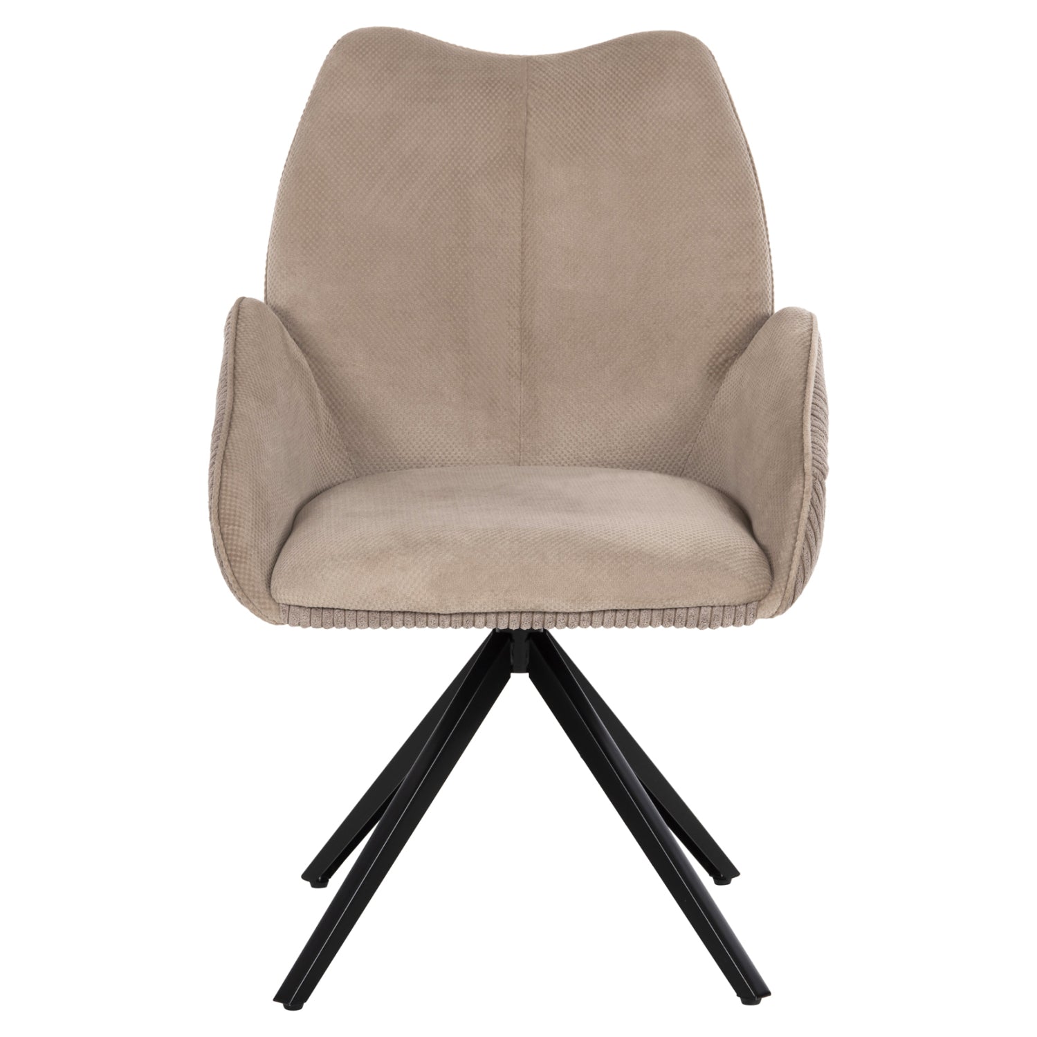 Кресло Шай бежов цвят дамаска 61x63x93