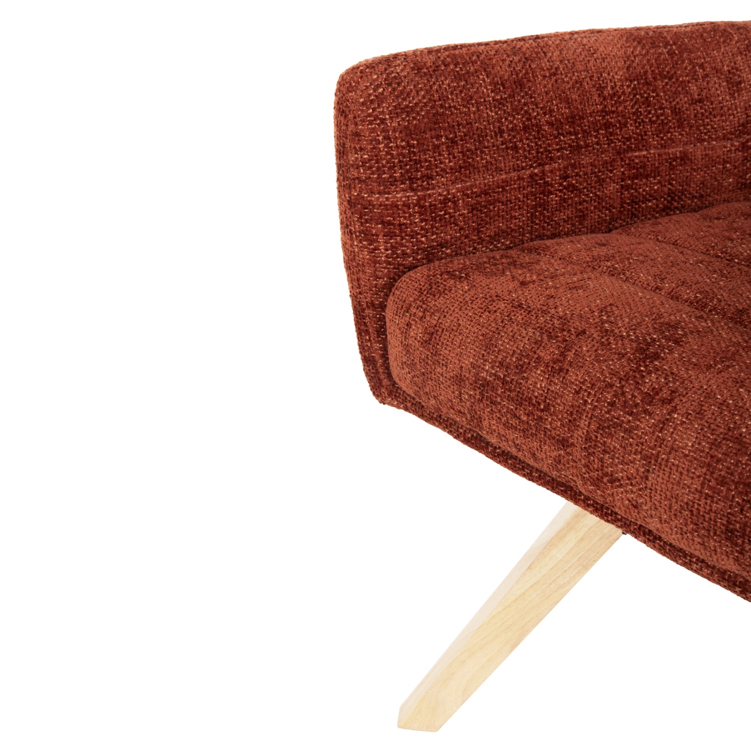 Кресло  GAZER цвят керемиден-натурал 66x63x91