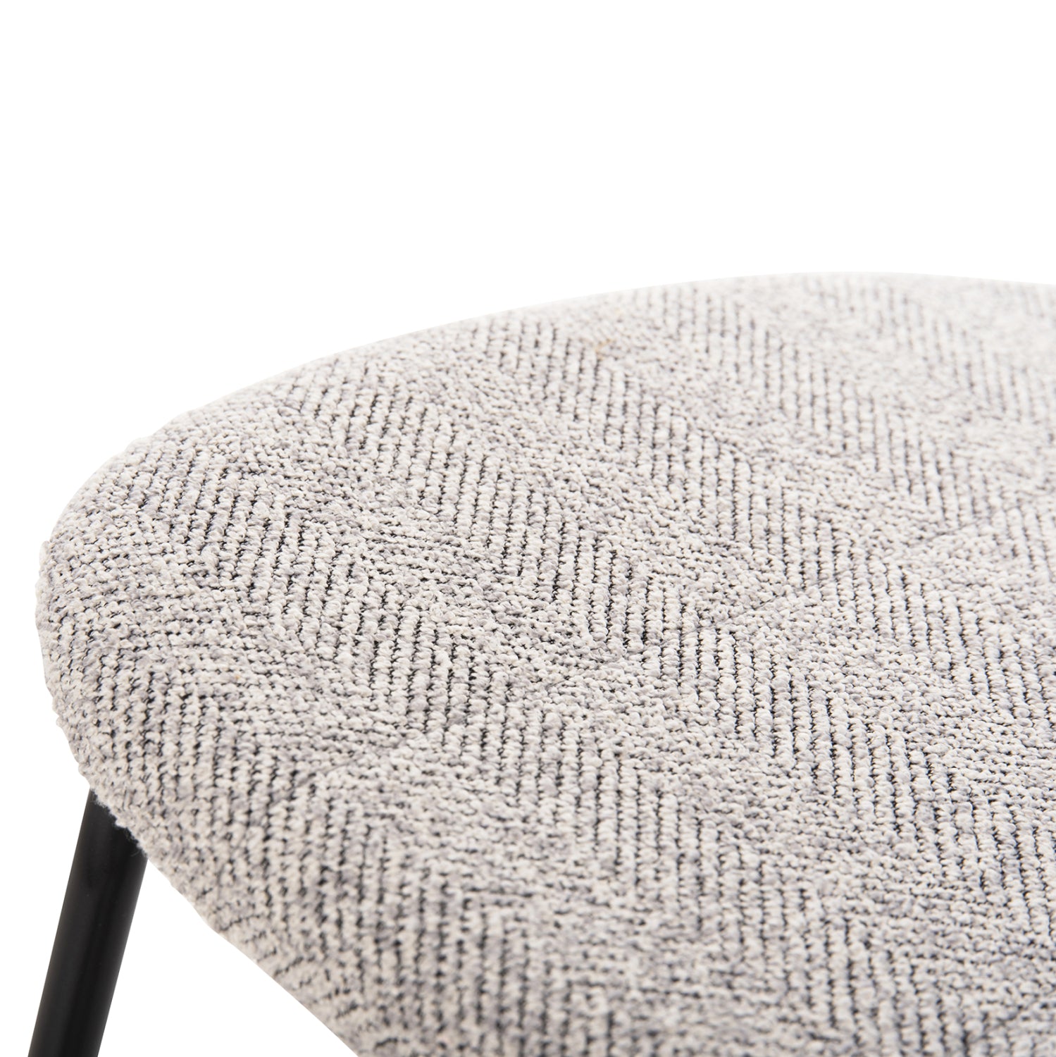 Стол  DORY  цвят светло сив-черен